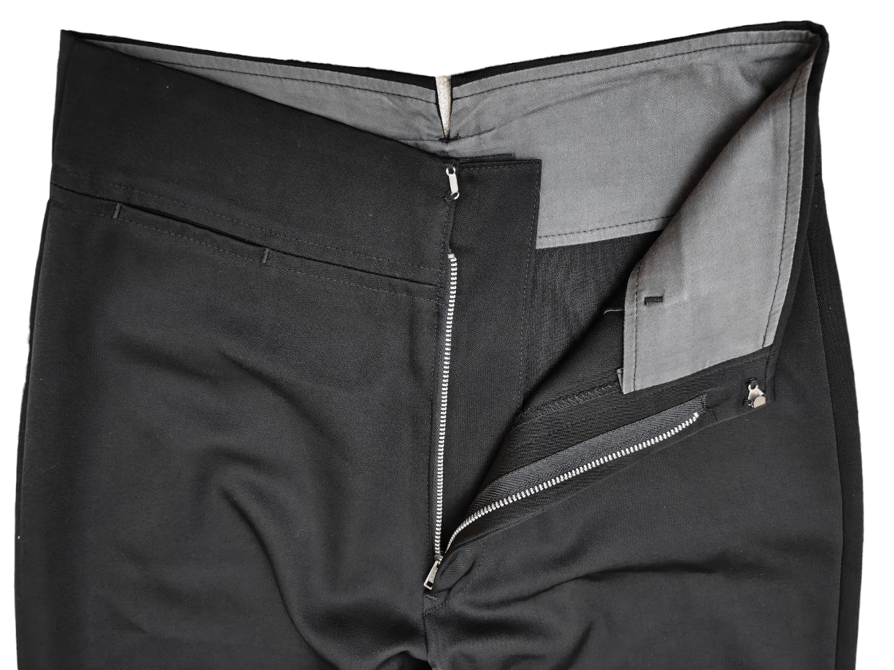 Yohji Yamamoto Yohji Yamamoto / Noir Black Slack Pant Size 27" / US 4 / IT 40 - 7 Thumbnail