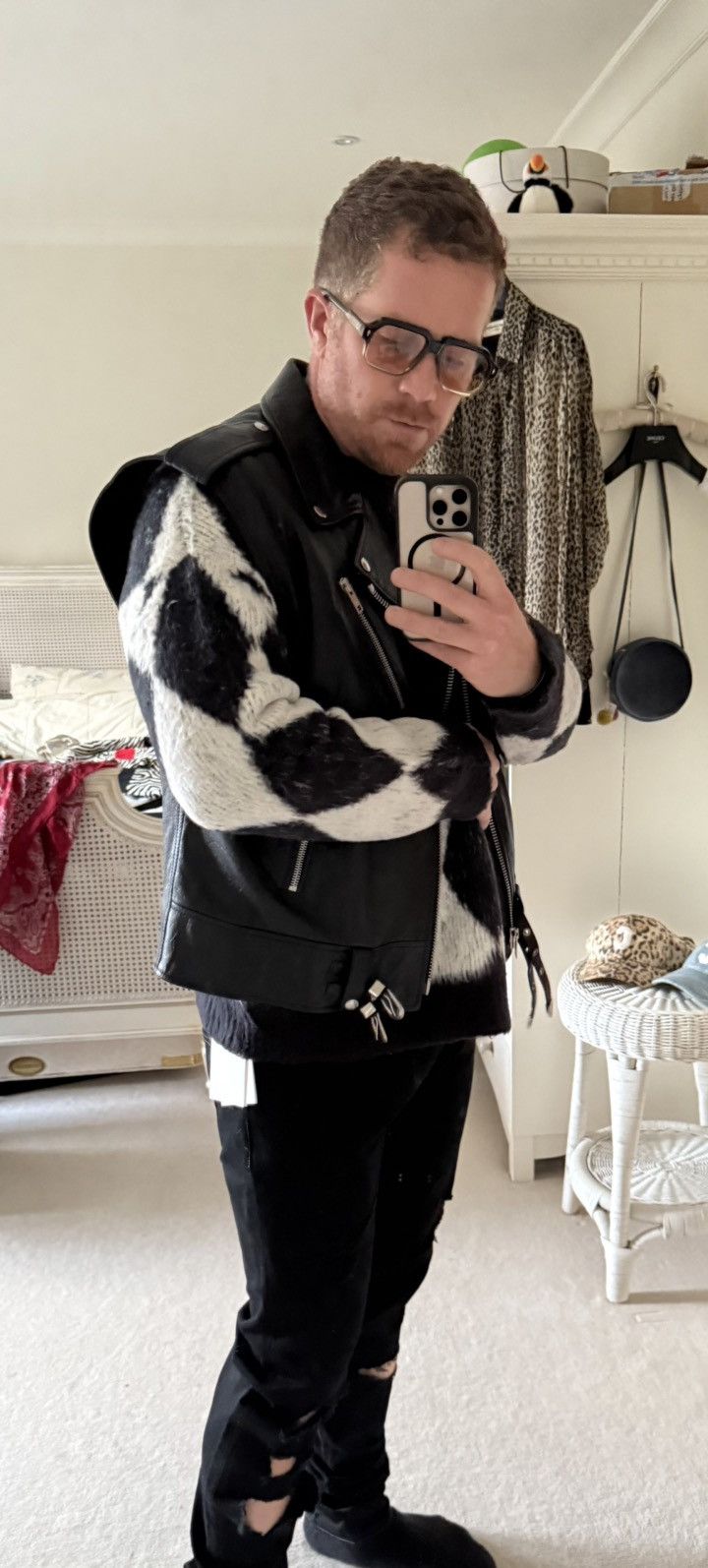 Celine $1.6k 🤑 SS23 Celine black white surfer sweater Hedi L Size US L / EU 52-54 / 3 - 8 Thumbnail