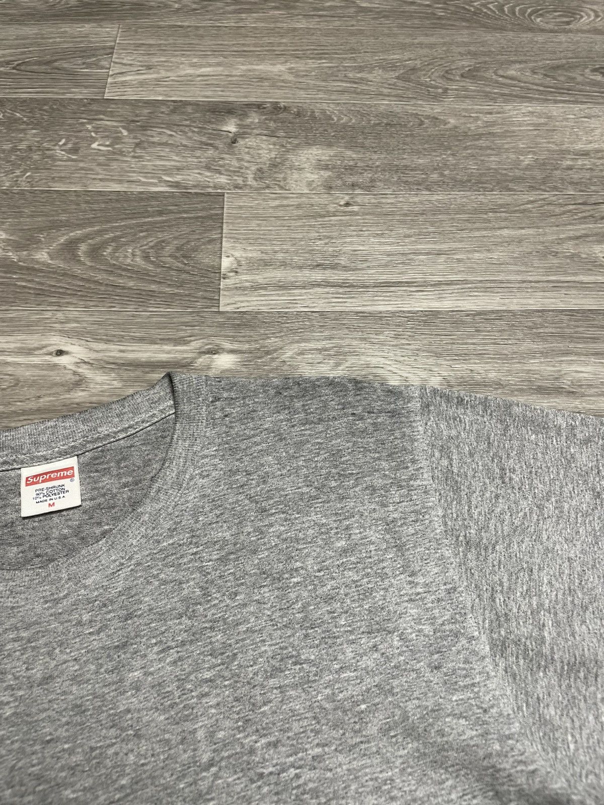 Supreme Supreme x Mike Hill Regretter Grey T-Shirt SS17 Size US M / EU 48-50 / 2 - 9 Thumbnail