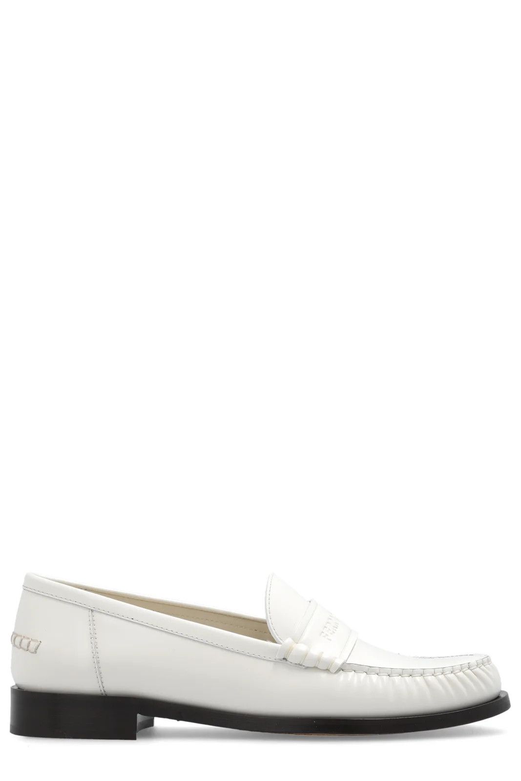 Salvatore Ferragamo o1s1rm0924 Debossed Loafers in White Size US 6.5 / IT 36.5 - 1 Thumbnail