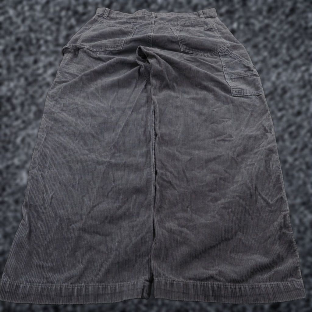 Vintage NOBO Baggy Pants Men 36 Double Knee Carpenter Corduroy Grey Skater Grunge Y2K 90s Womens? Size US 36 / EU 52 - 1 Thumbnail