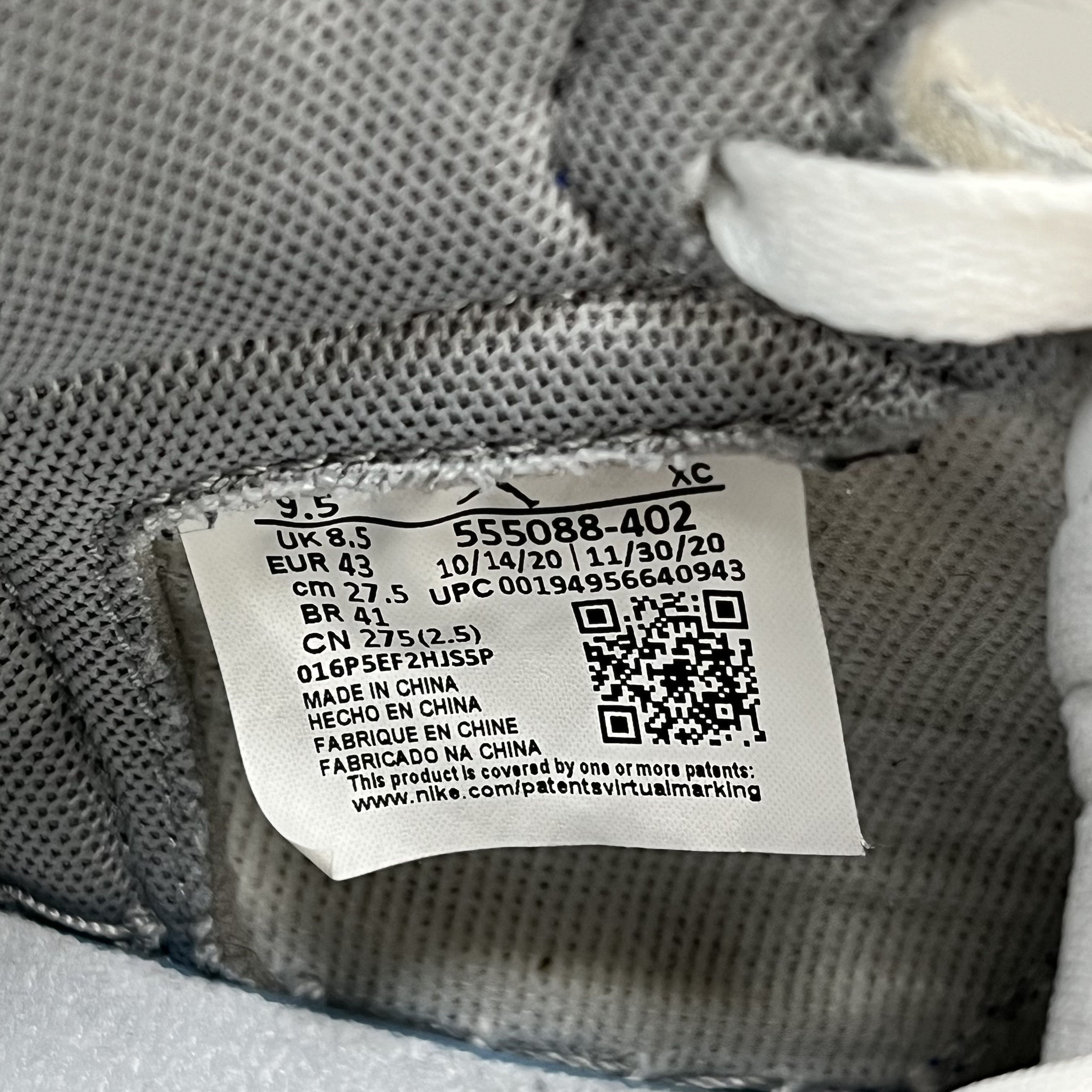 Nike Air Jordan 1 Retro High Hyper Royal Smoke Grey Size US 9.5 / EU 42-43 - 9 Thumbnail
