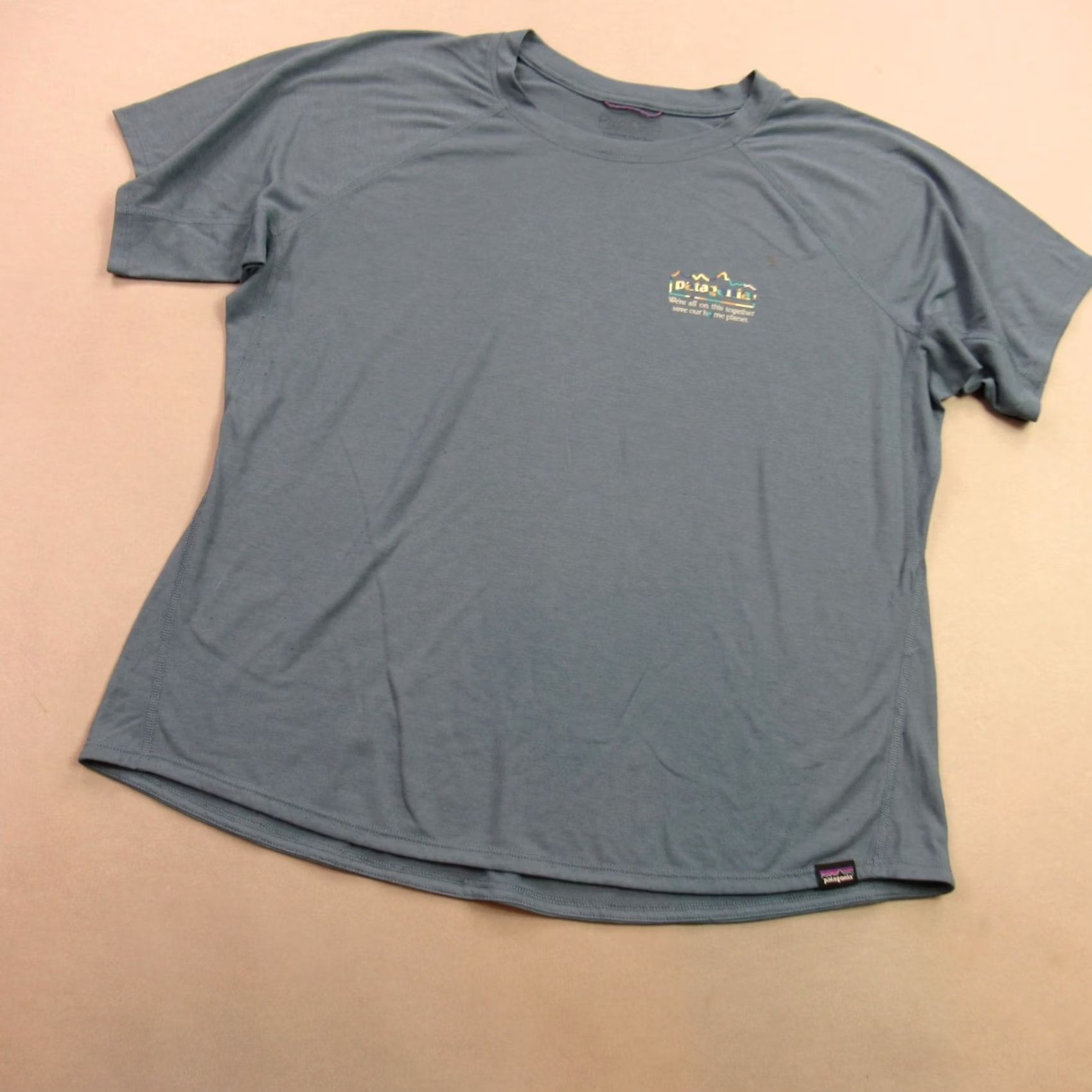 Patagonia Patagonia Shirt Mens Large Blue Short Sleeve Crew Neck Outdoor Capilene Size US L / EU 52-54 / 3 - 2 Thumbnail
