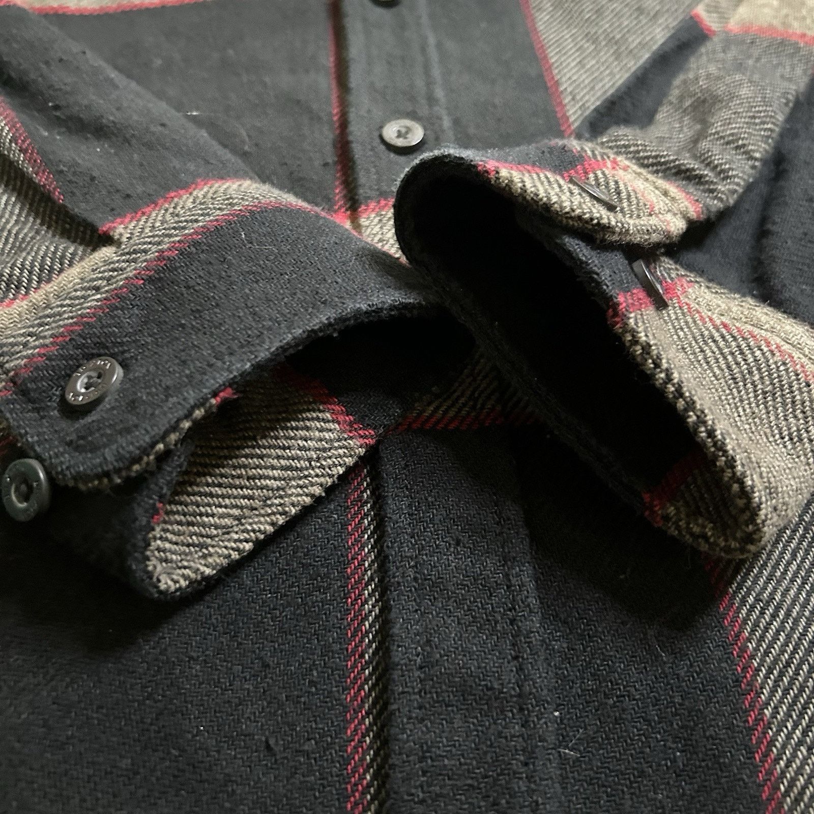 Brixton Brixton Men's Plaid Print Long Sleeve Flannel Shirt Size M Size US M / EU 48-50 / 2 - 2 Thumbnail