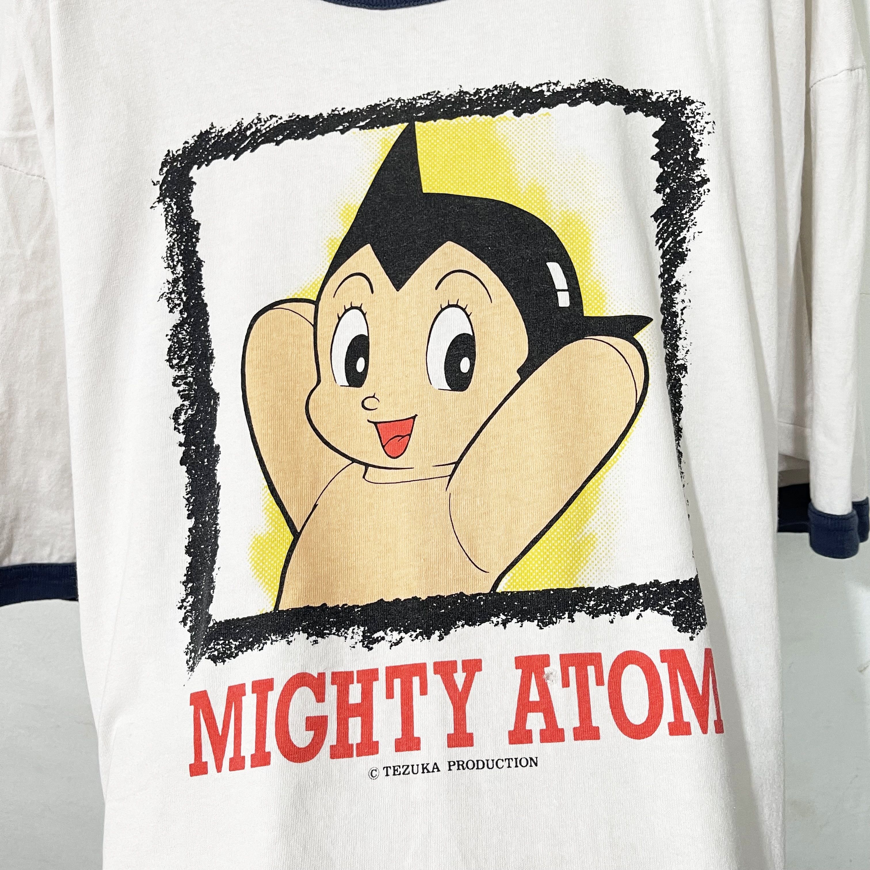 Anime Vintage 90s Mighty Atom Ringer Tee Size US L / EU 52-54 / 3 - 2 Thumbnail