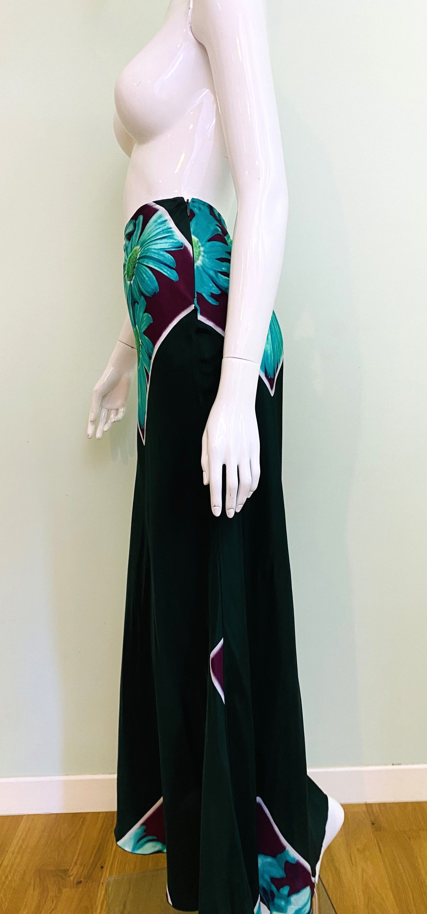 Jean Paul Gaultier Jean Paul Gaultier Floral Poison Green Maxi Skirt Size 27" / US 4 / IT 40 - 8 Thumbnail