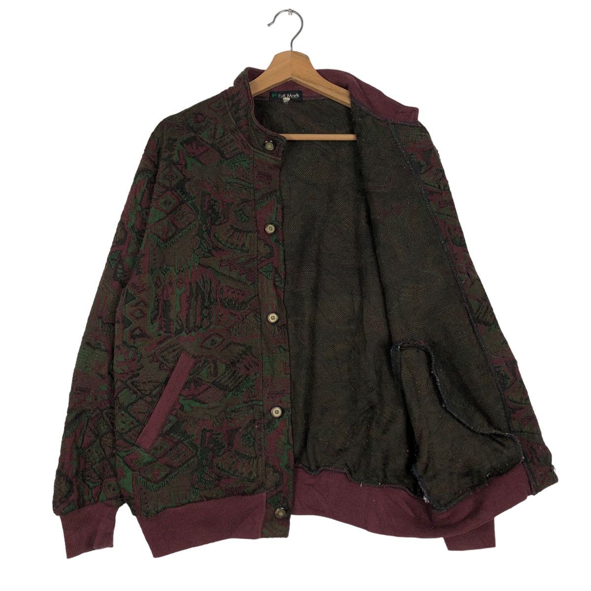 Hysteric Glamour Vintage Cardigan Button Bomber Jacket FullMark Issey Miyake Size US M / EU 48-50 / 2 - 11 Thumbnail