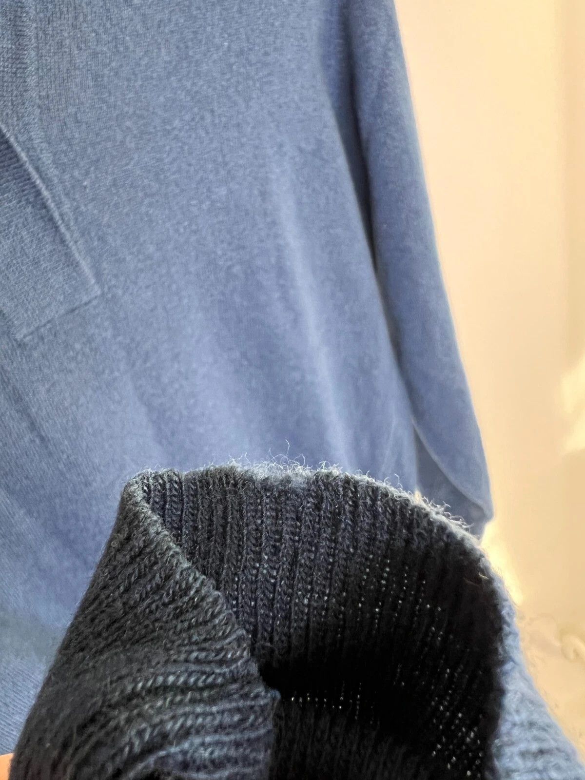 Other Hawick by John Scott Pure Lambswool Blue Long Sleeve Polo Size US M / EU 48-50 / 2 - 13 Thumbnail
