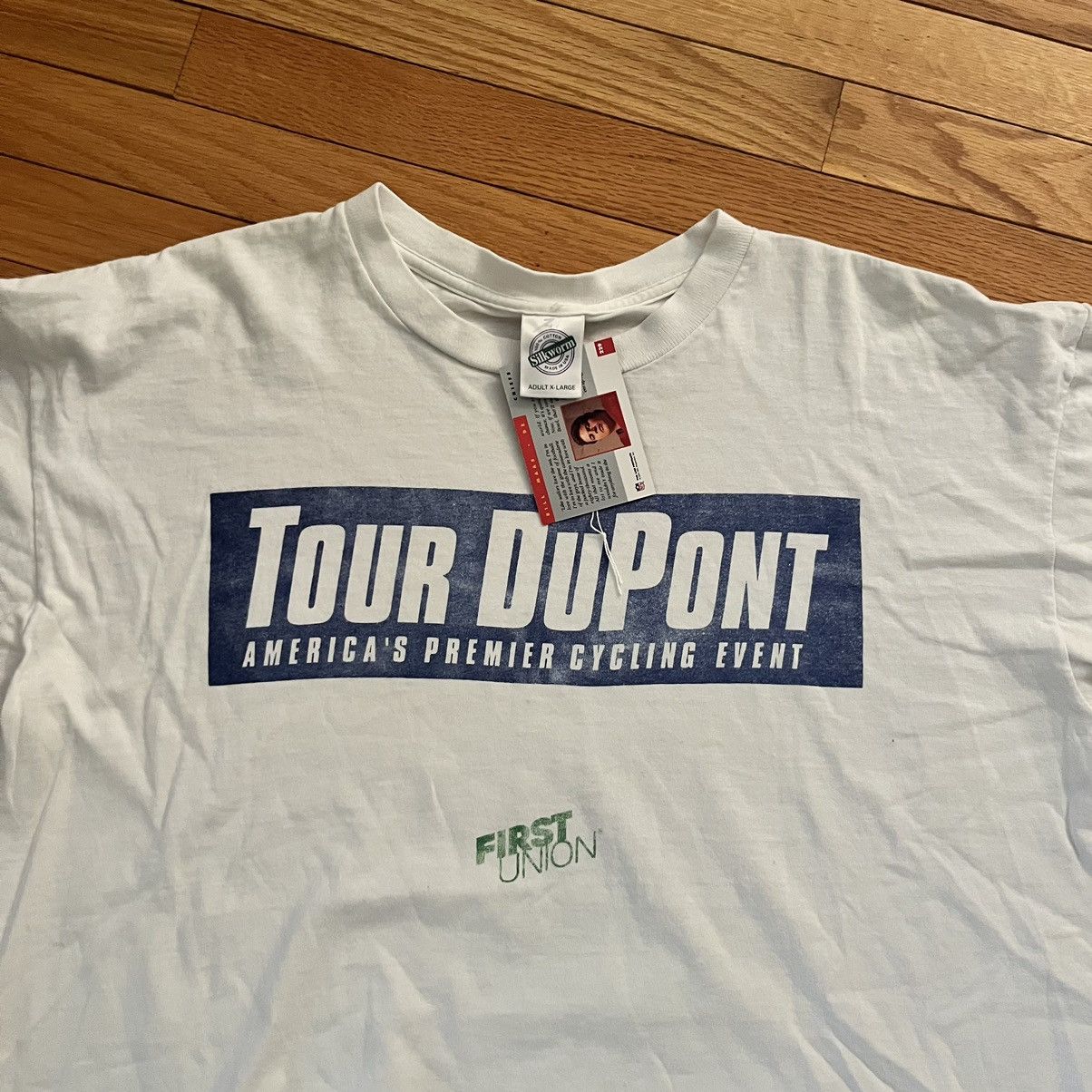 Band Tees × Vintage 90s Olympic Cycling Tee Size US XL / EU 56 / 4 - 2 Thumbnail