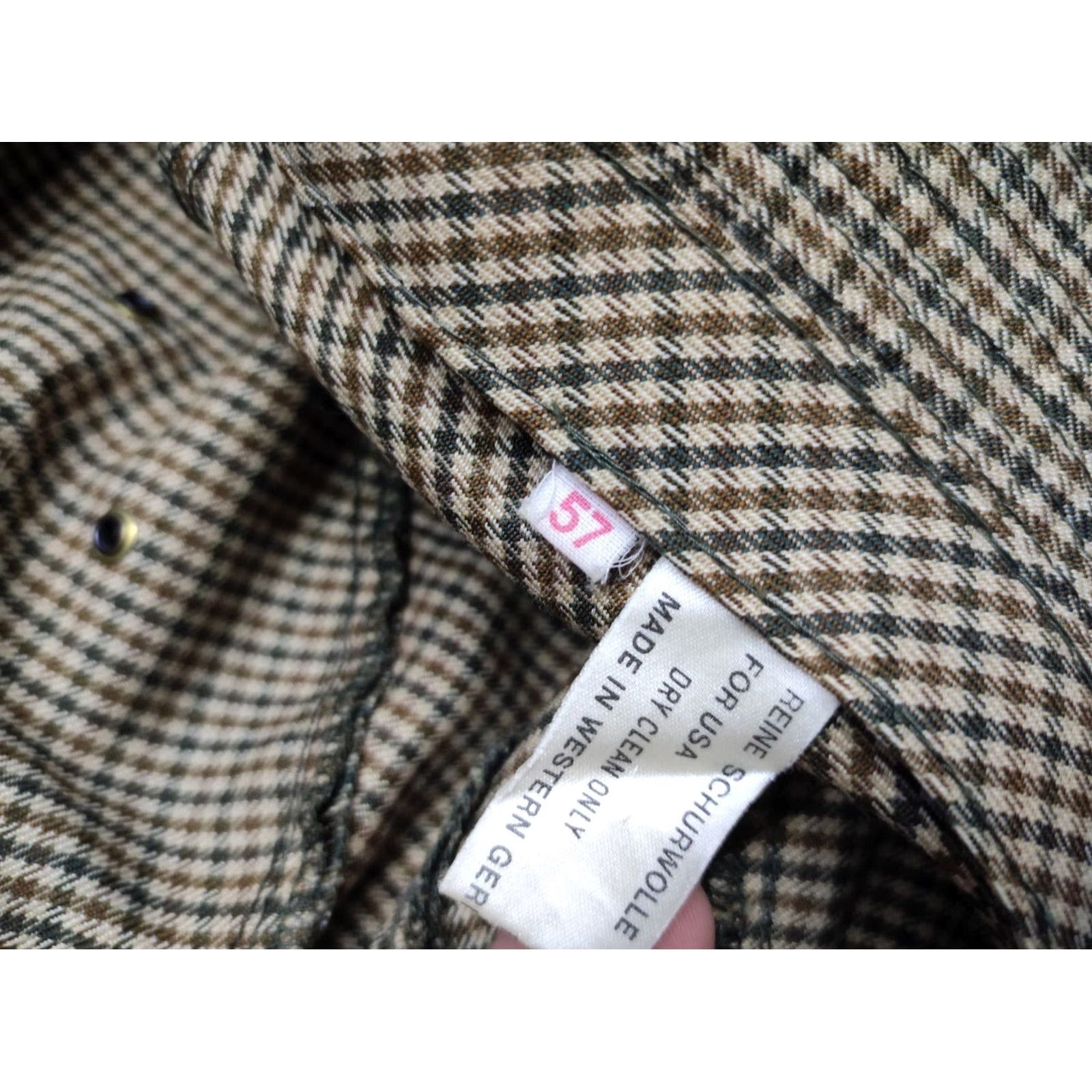 Bogner VINTAGE Bogner Bucket Hat 100% Wool Check Size 57 West Germany Boy / Mens / Adults? [Final: ensure genders] Size ONE SIZE - 7 Thumbnail