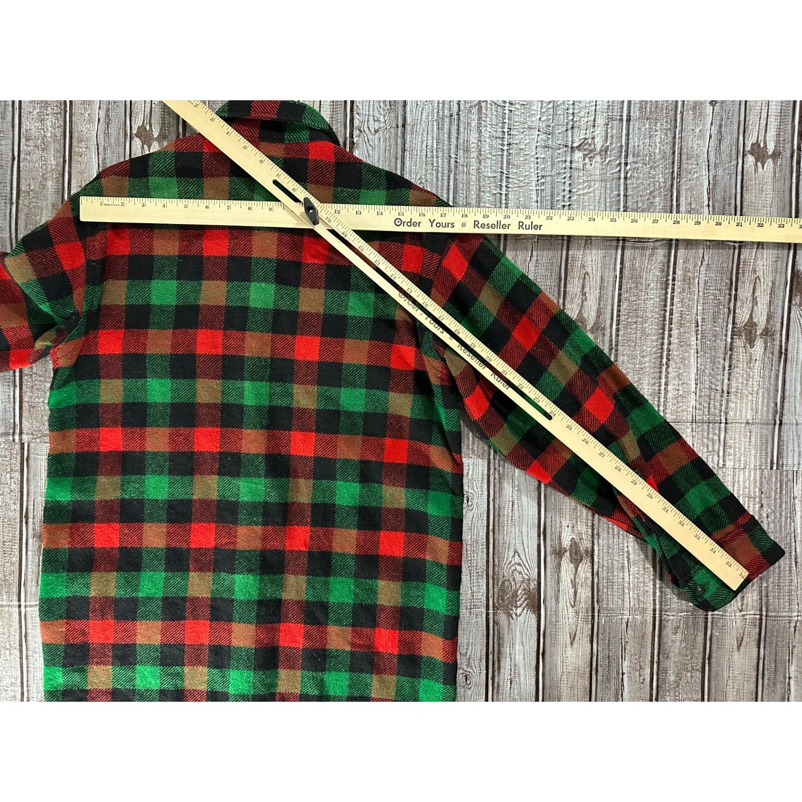 Woolrich Woolen Mills Woolrich Wool Flannel Plaid Heavy Weight overshirt rare gree Size US M / EU 48-50 / 2 - 5 Thumbnail