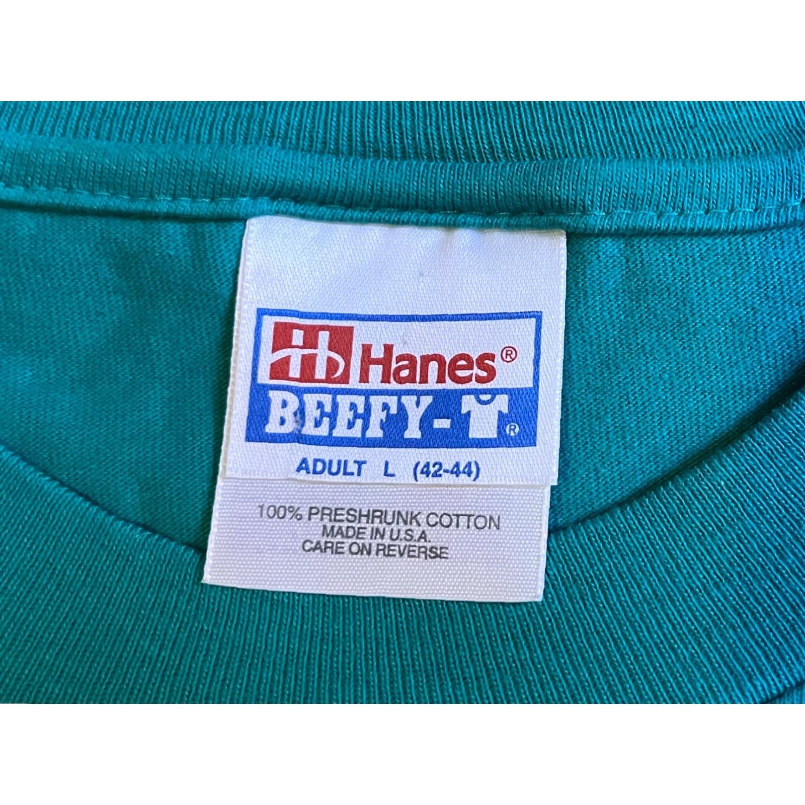 Hanes VINTAGE Hanes Fort Lauderdale Shirt Men’s L Blue Embroidered 90s Beach City Florida T-Shirt Size US L / EU 52-54 / 3 - 3 Thumbnail