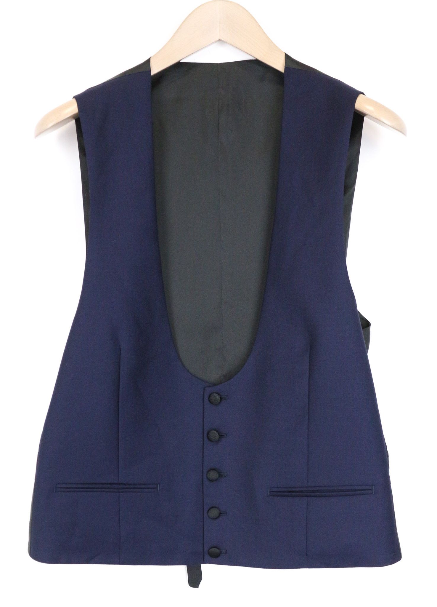 Suitsupply U-NECK UK40R Wool Blue 2 Piece Suit 75698 Size 40R - 2 Thumbnail