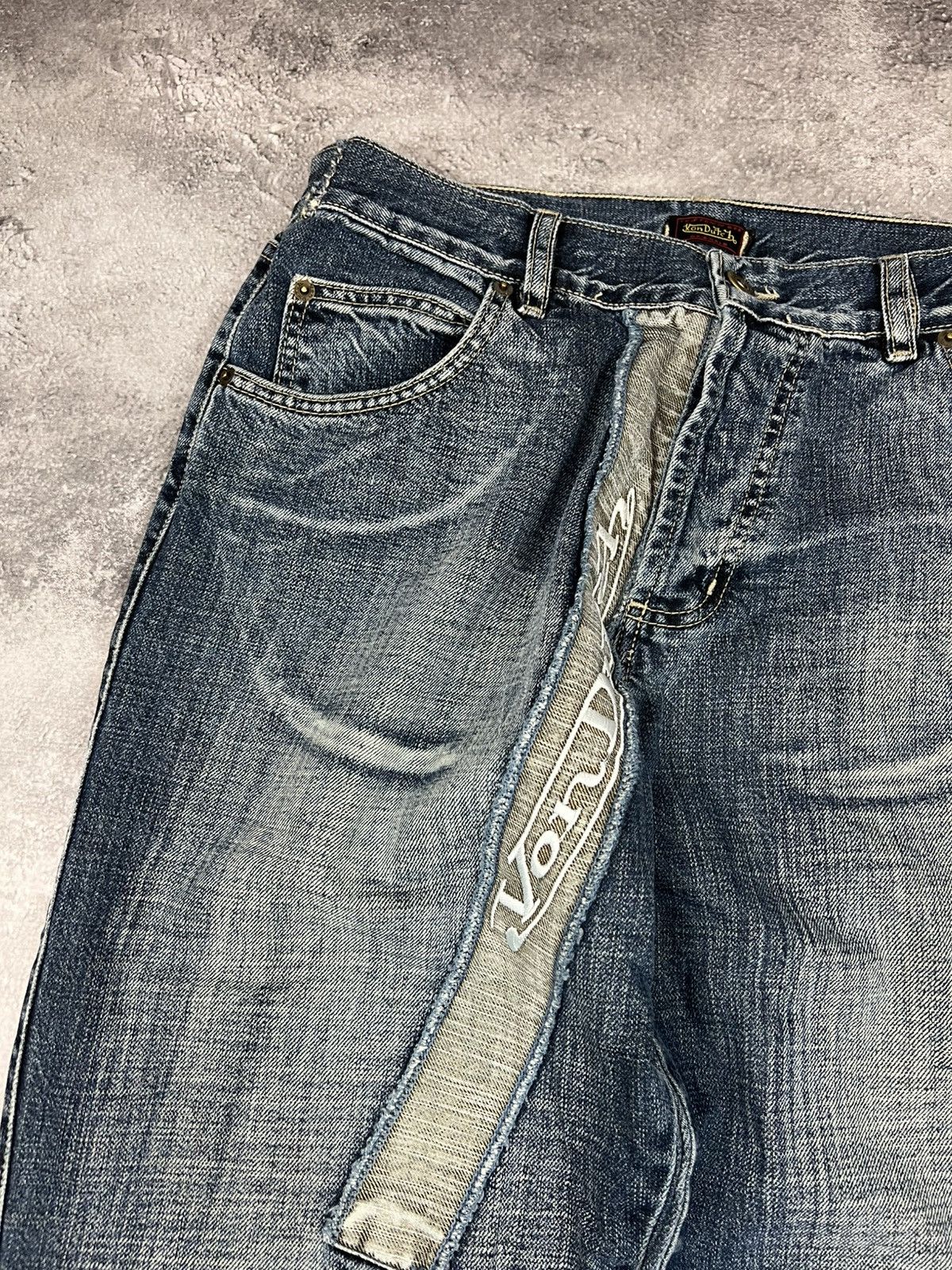 Von Dutch Von Dutch Mens Wide Denim Pants Jeans Y2K Japanese Size US 30 / EU 46 - 5 Thumbnail