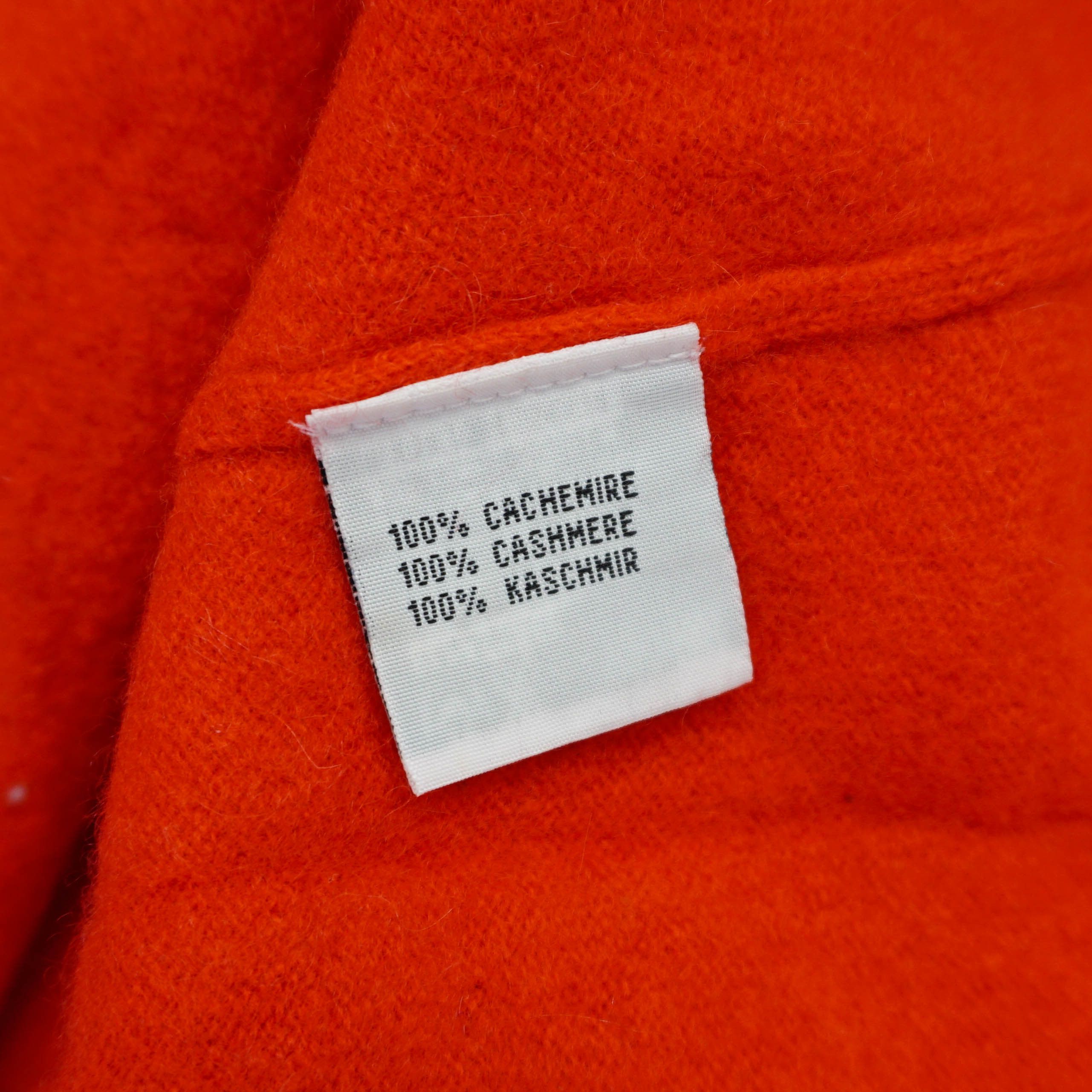 Galeries Lafayette Galeries Lafayette 100% Cashmere Red Sweater Size S / US 4 / IT 40 - 3 Thumbnail