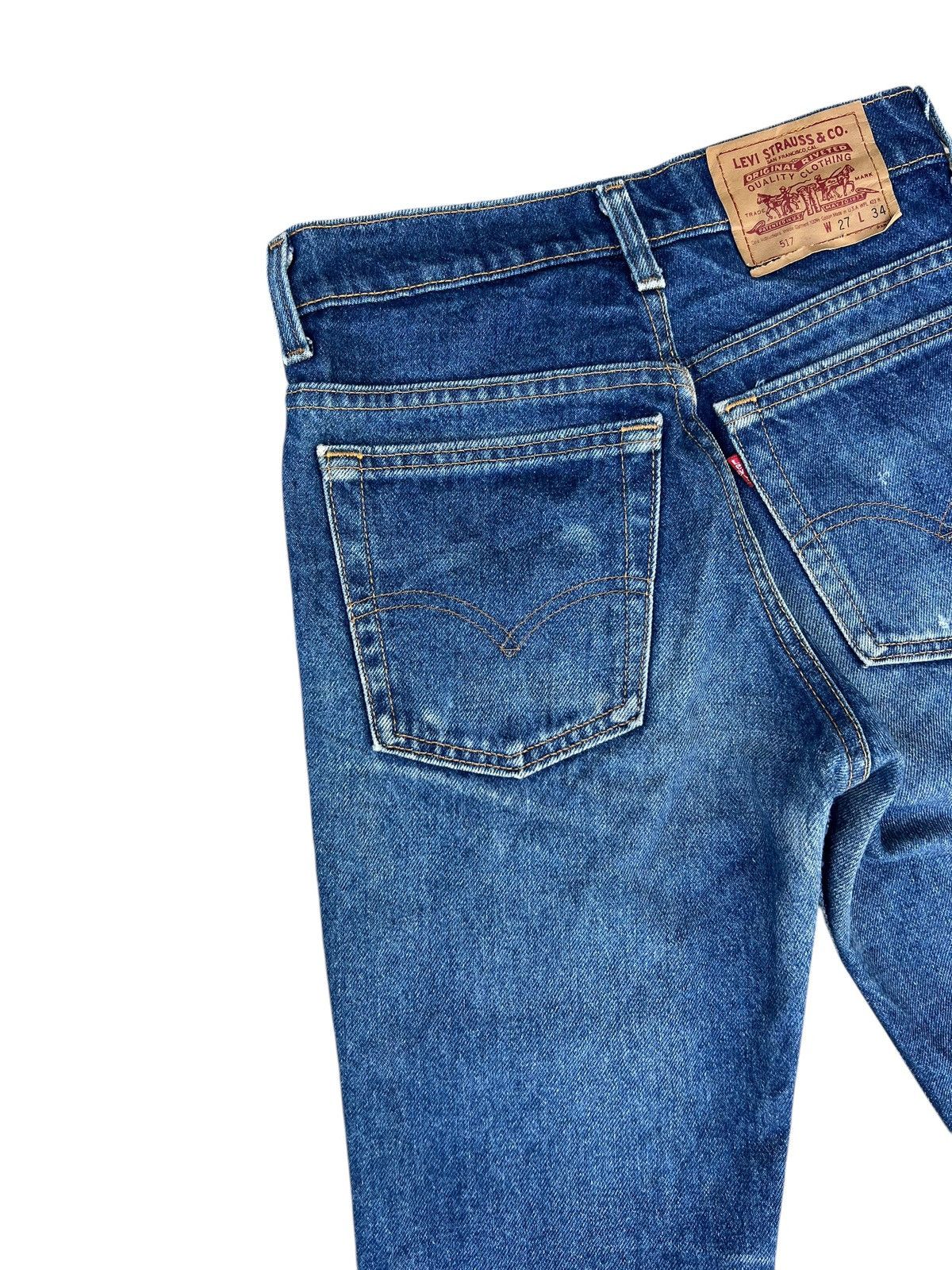 Levi's Vintage 1994 Levi’s 517 Distressed Denim Bootcut Jeans Size US 27 - 14 Thumbnail
