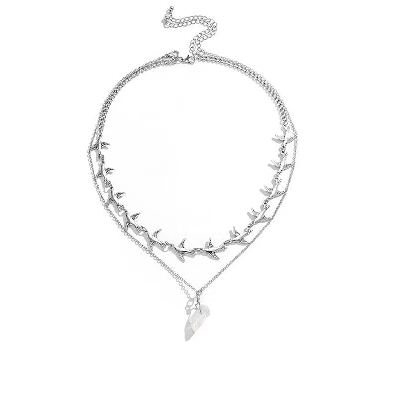 Jewelry Volux Double Layer Titanium Necklace Size ONE SIZE - 4 Thumbnail