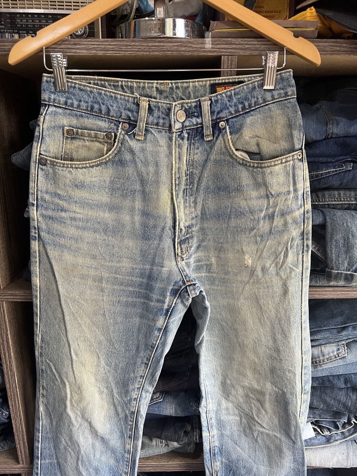 Big John 🔥Vintage Big John Distressed Denim Size US 28 / EU 44 - 3 Thumbnail