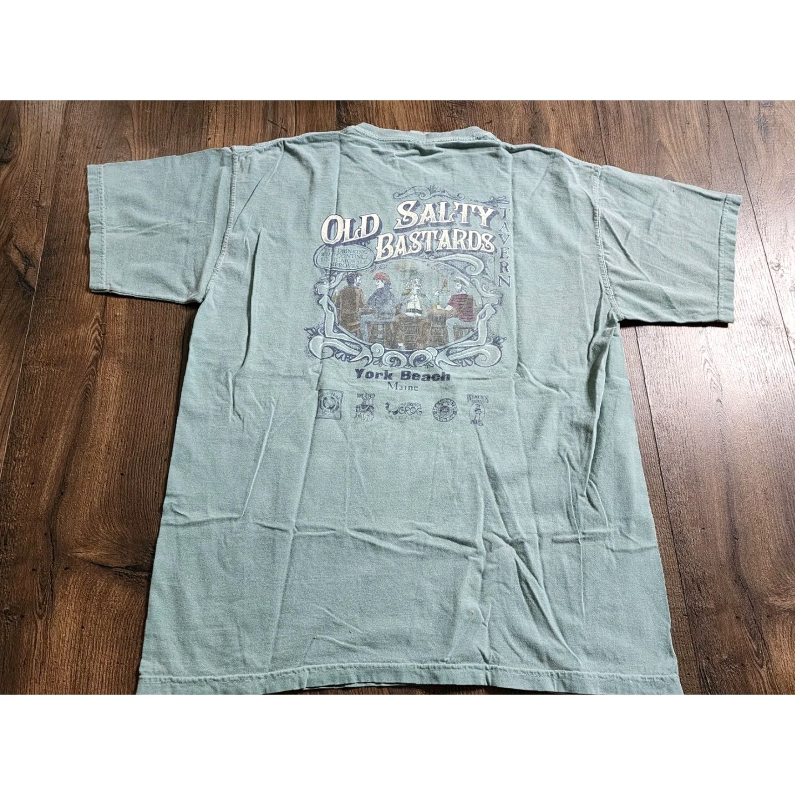 Comfort Colors Mens L Old Salty Bastards Tavern York Beach Maine Funny Destination T Shirt Size US L / EU 52-54 / 3 - 2 Thumbnail