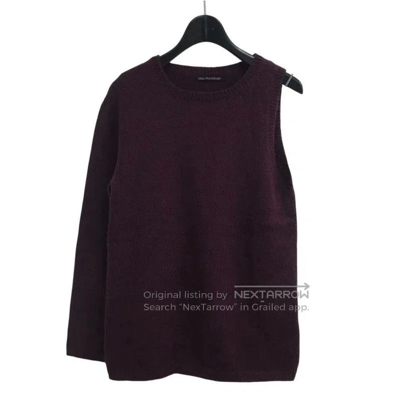 Yohji Yamamoto Asymmetric Knit Sweater.