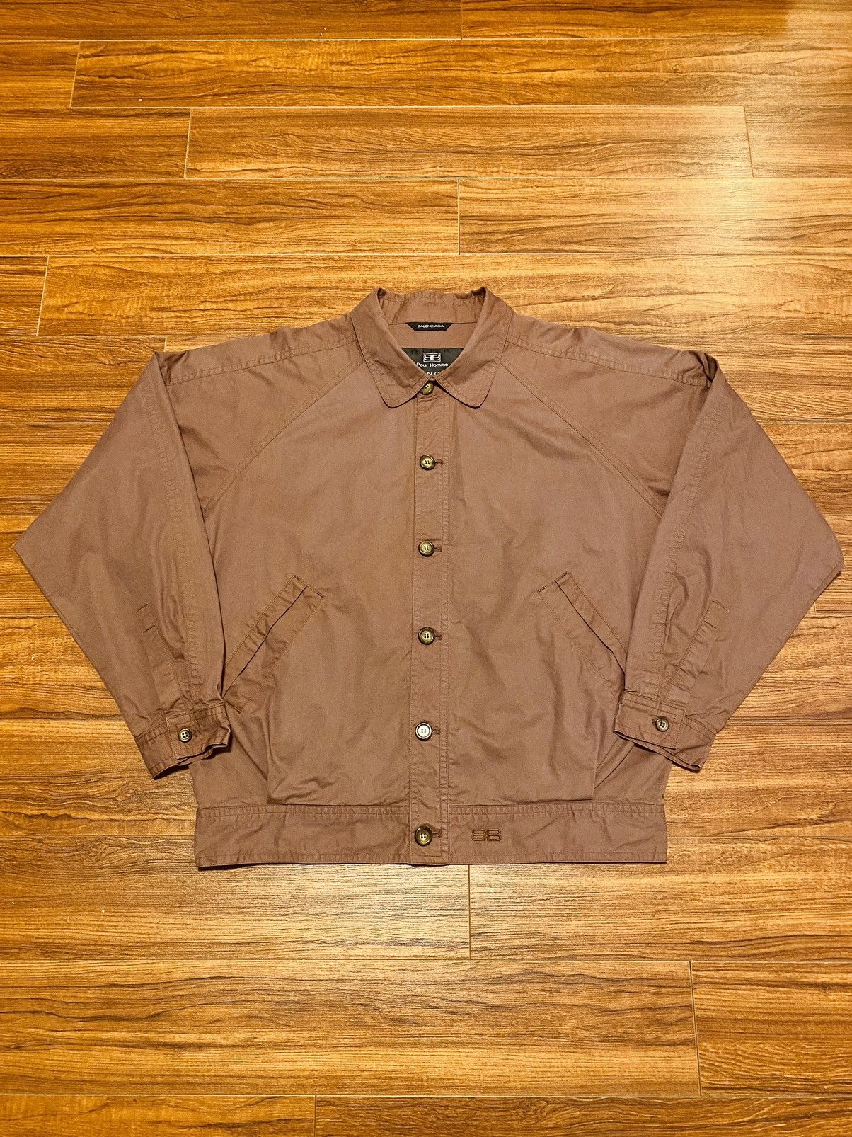 Vintage x Balenciaga Pour Homme Red Clay Jacket sz 5 Large