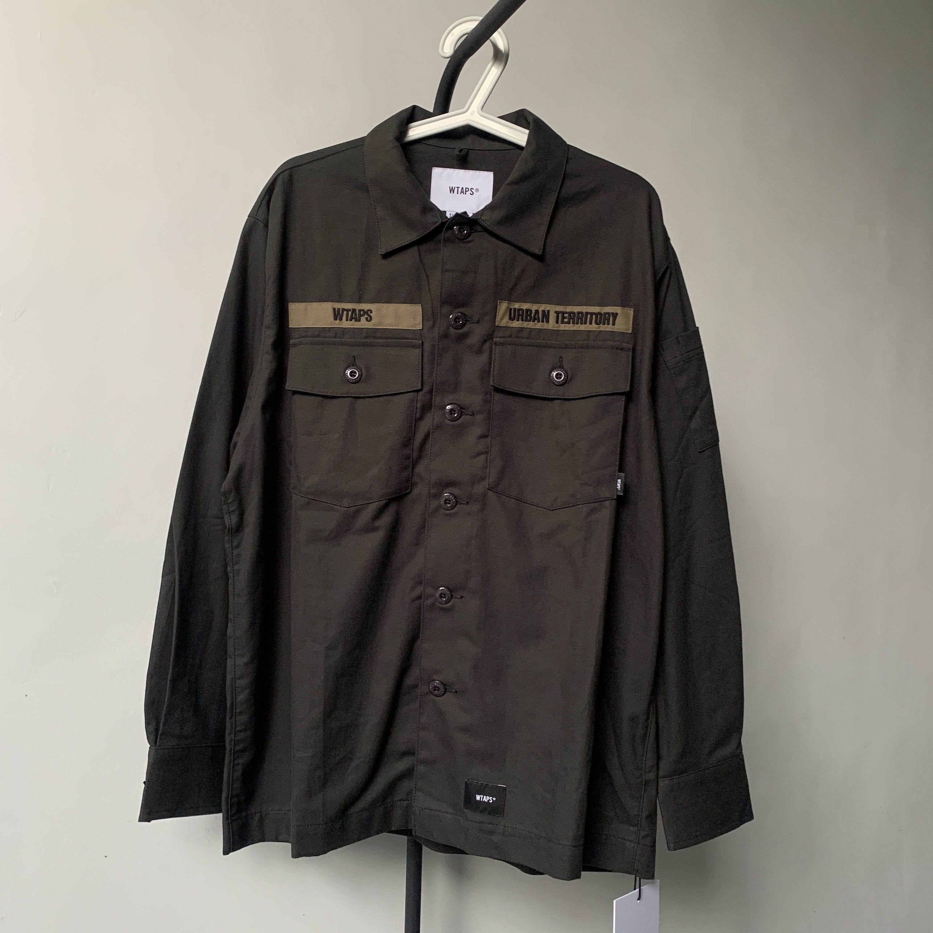 WTAPS BUDS WTAPS BUDS LS 長袖 シャツ オリーブ ジャケット3 ダブル