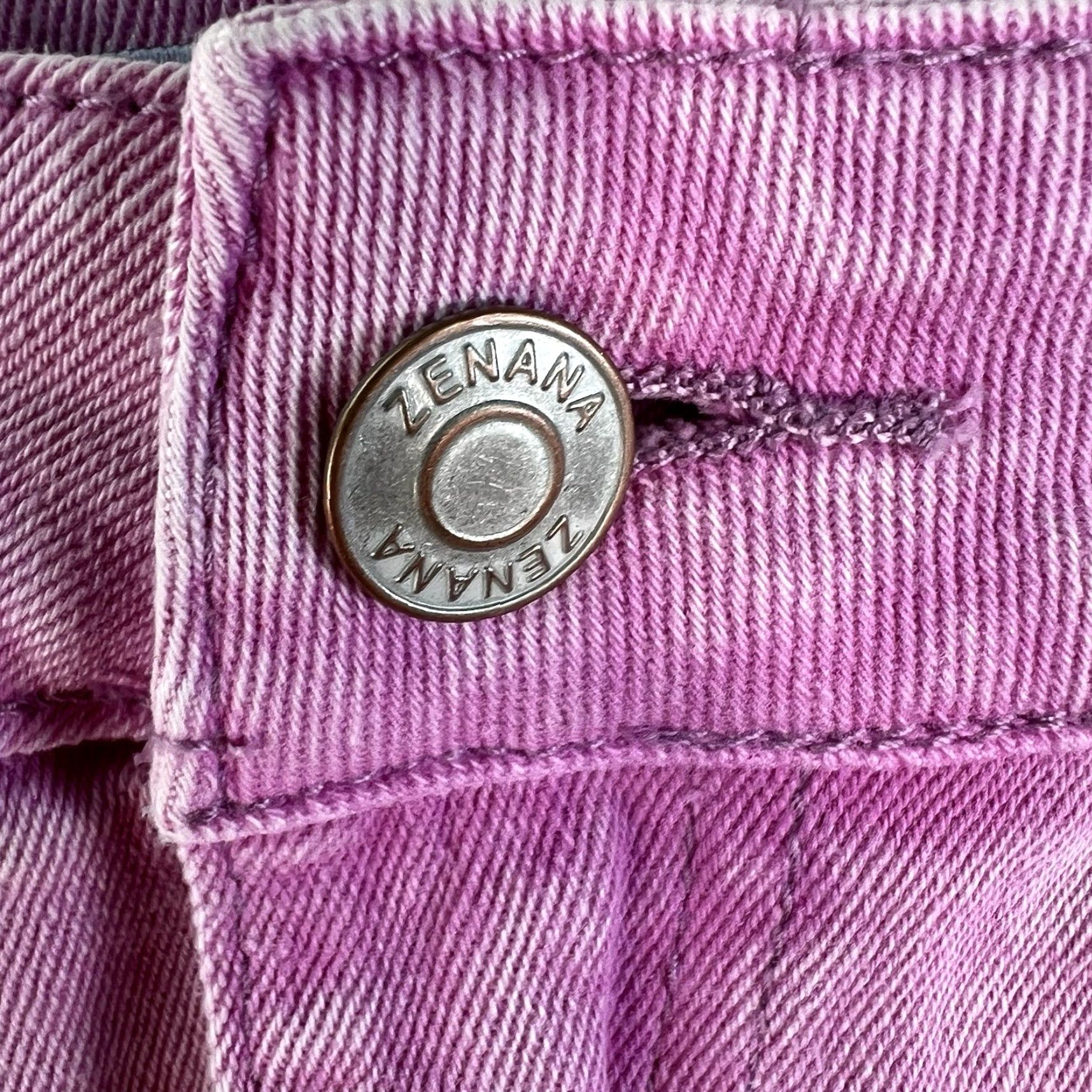 Vintage VINTAGE Zenana Denim Mini Skirt Womens Size M Pink Casual Party Spring Summer Hipster 90s Size 32" / US 10 / IT 46 - 4 Thumbnail