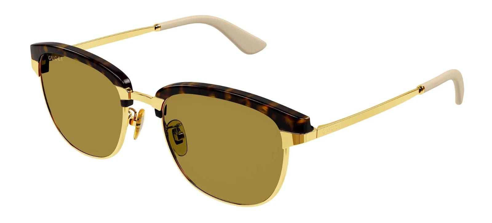 Gucci GUCCI SUPREME 1132 Gold Gg1132S 001 Retro Rim Sunglasses Size ONE SIZE - 9 Thumbnail