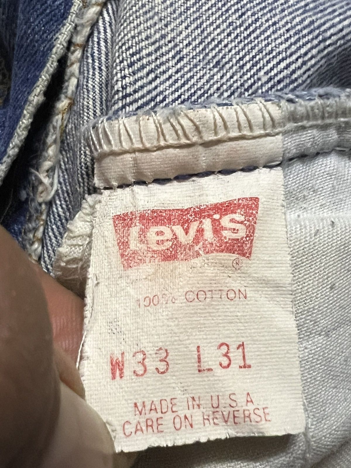 Levi's Vintage Clothing Vintage USA LEVIS 517 80’s blue jeans orange tag Size US 33 - 11 Thumbnail