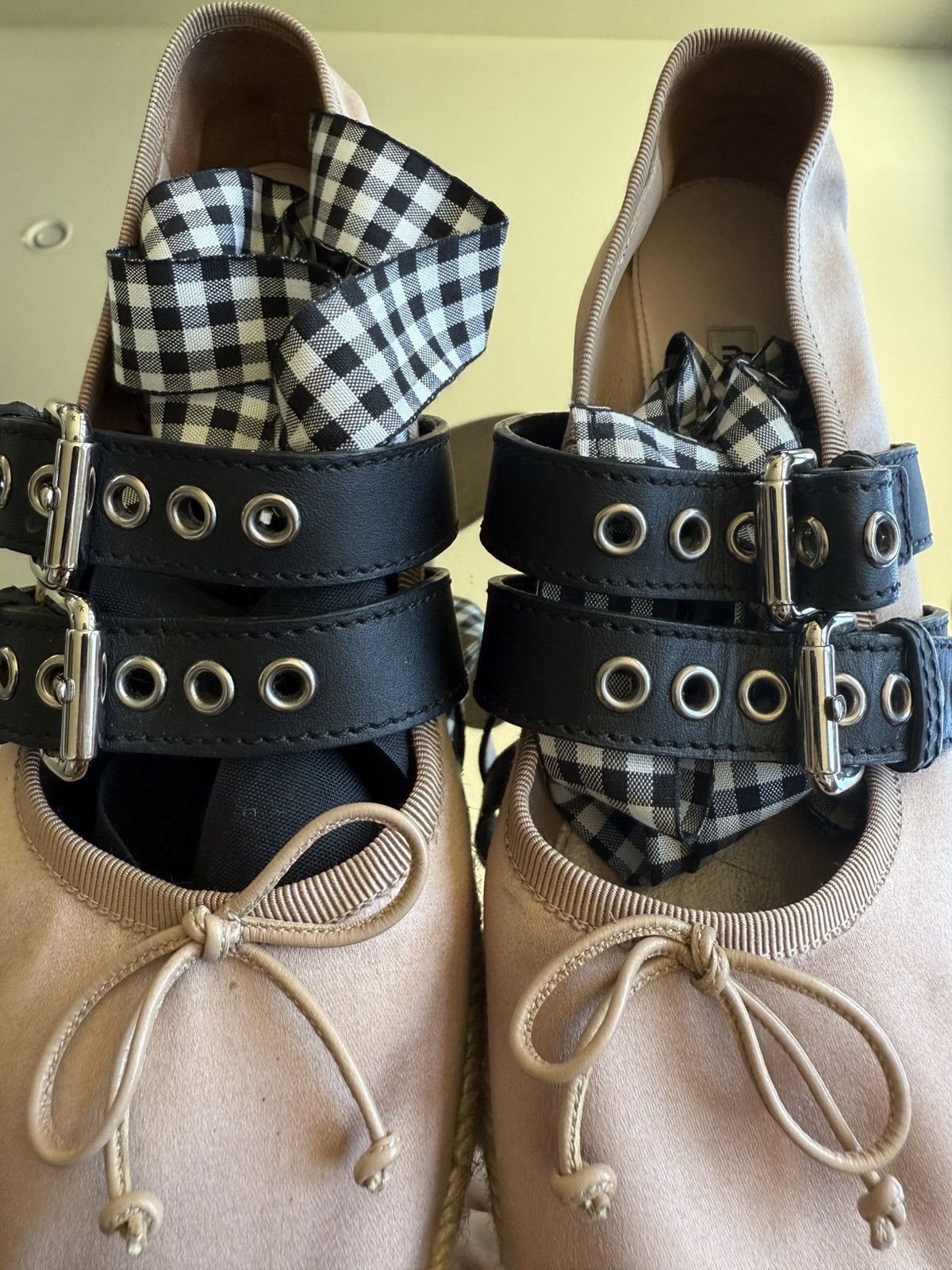Miu Miu Miu Miu Pink Satin Platform Ballerina Espadrilles Size US 8 / IT 38 - 11 Thumbnail
