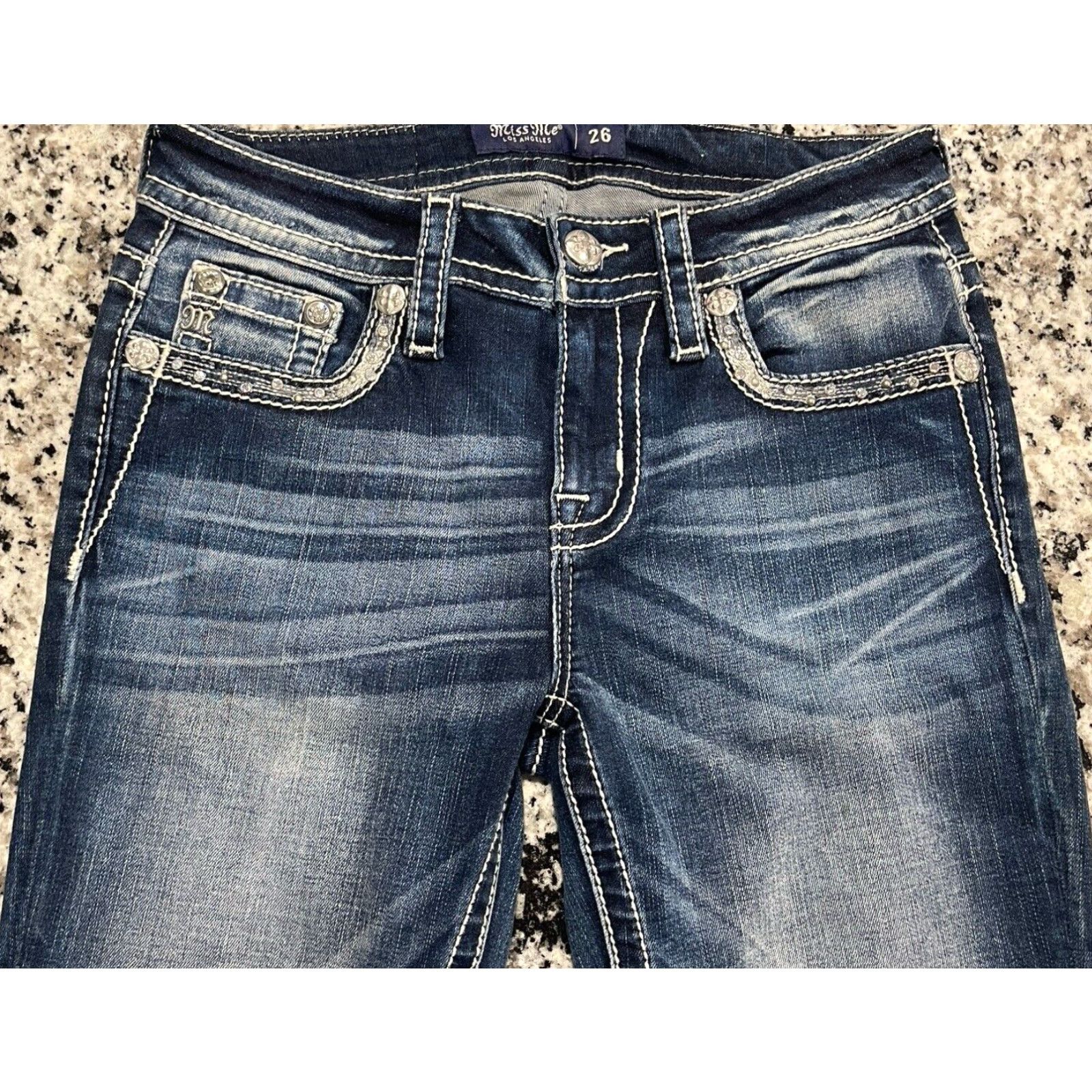 Miss Me Miss Me Chloe Boot Women's Jeans Size 28×29 Recent Model Size 26" / US 2 / IT 38 - 2 Thumbnail