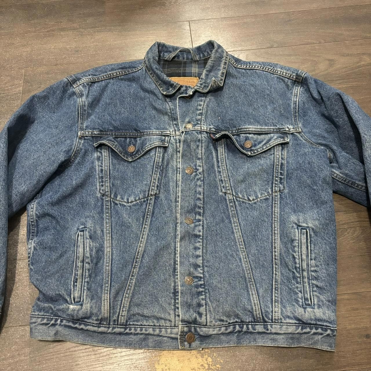 Levi's vintage Levi’s straus blanket lined denim jacket MIC Size US L / EU 52-54 / 3 - 4 Thumbnail