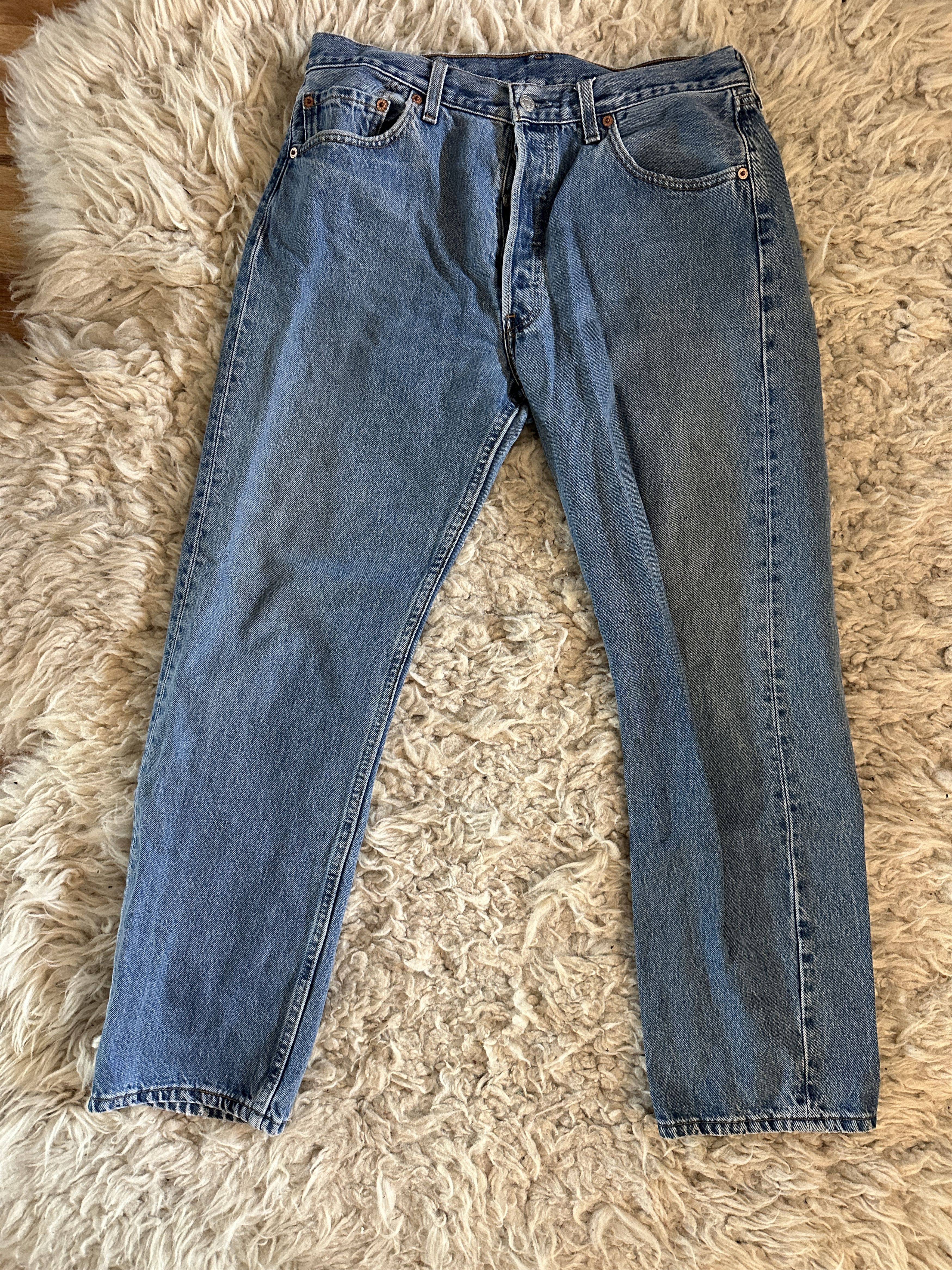 Levi's Vintage Clothing 1999 Levi’s 501 USA Made W34 L29 - Deadstock Vintage Denim Size US 34 / EU 50 - 1 Thumbnail