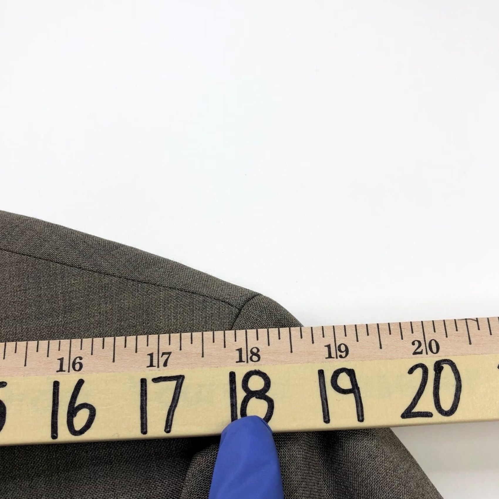 Banana Republic Banana Republic Blazer Sport Coat 44 L 100% Wool Brown Gray Button Notch Lapel Double-Vented Single-Breasted Two-Button Shirt Mens Regular Size 44R - 6 Thumbnail