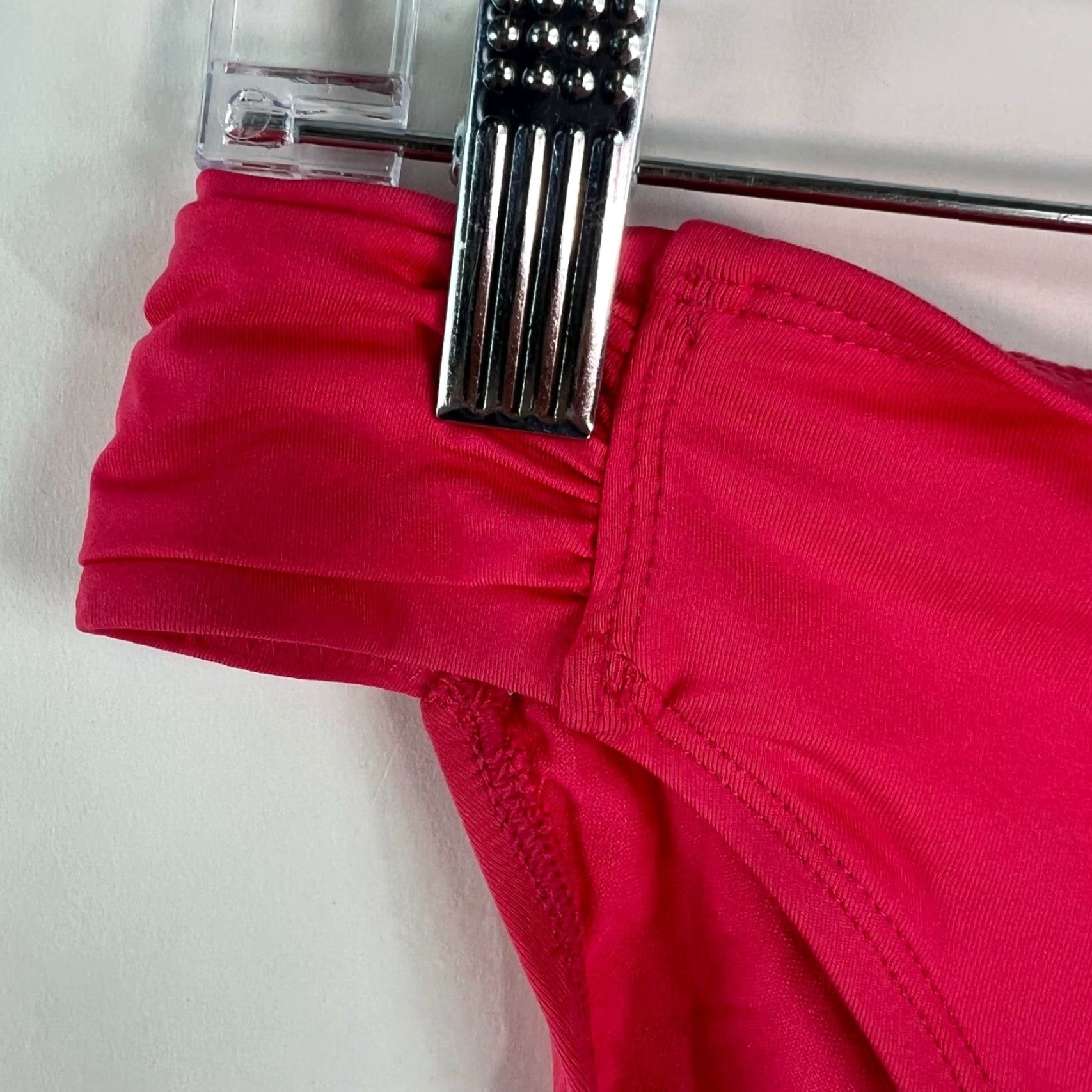 Apt. 9 Apt. 9 Womens Bikini Bottom Swimwear Side Tabbed Pull On Pink Coral Size 12 Size 34" / US 12 / IT 48 - 6 Thumbnail