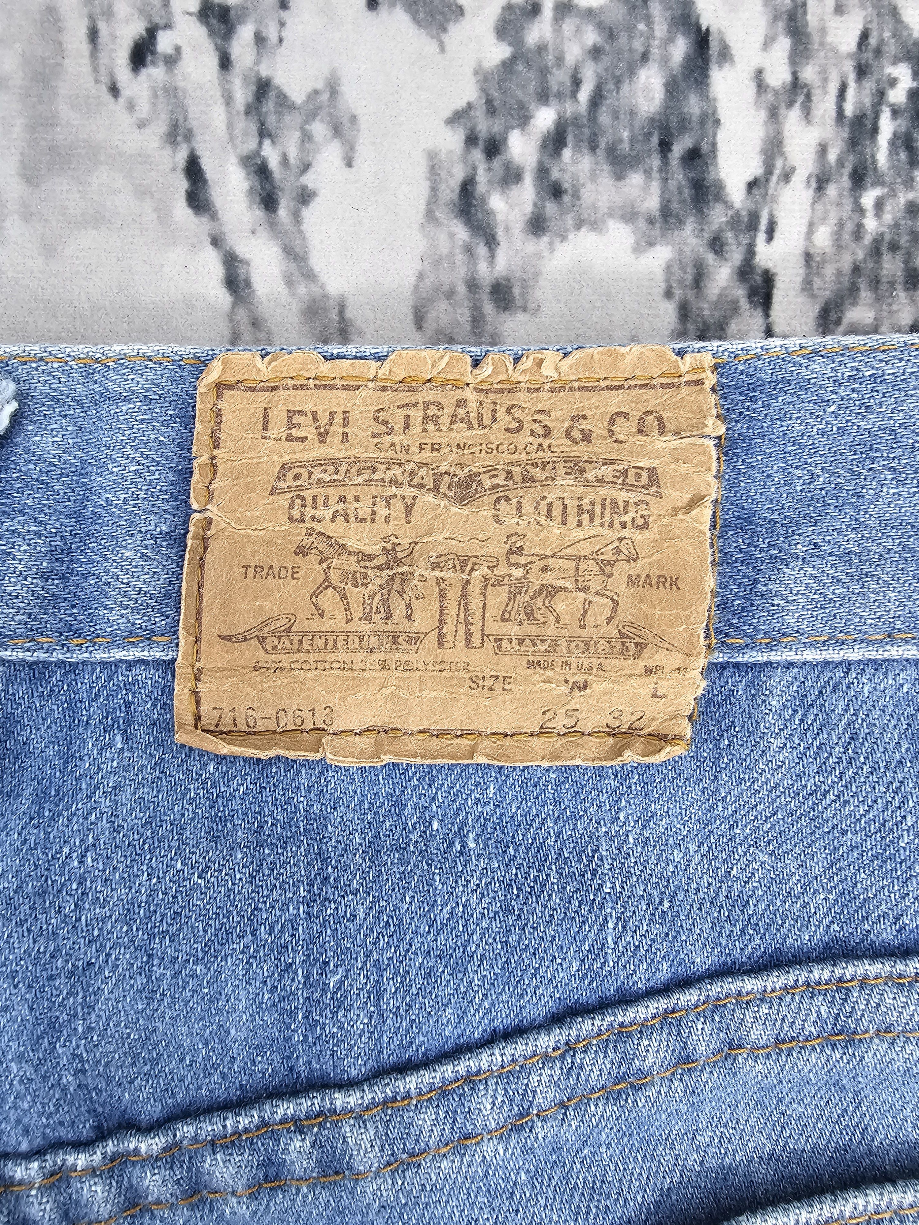 Levi's Vintage Clothing Vintage 80's LEVIS 716-0612 Orange Tab Ripped Jeans L0480 Size 25" / US 0 / IT 36 - 10 Thumbnail