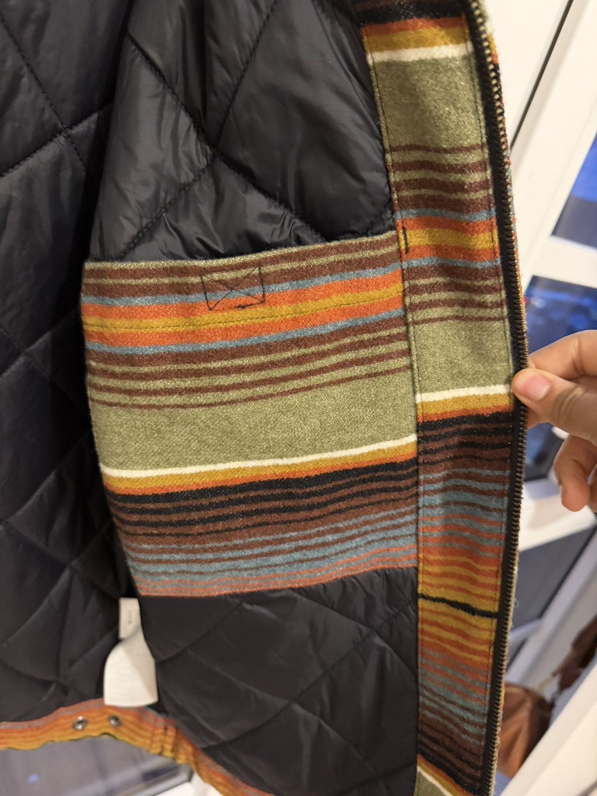 Carhartt Wip Carhartt WIP Striped Quilted Workwear Jacket Size US S / EU 44-46 / 1 - 2 Thumbnail