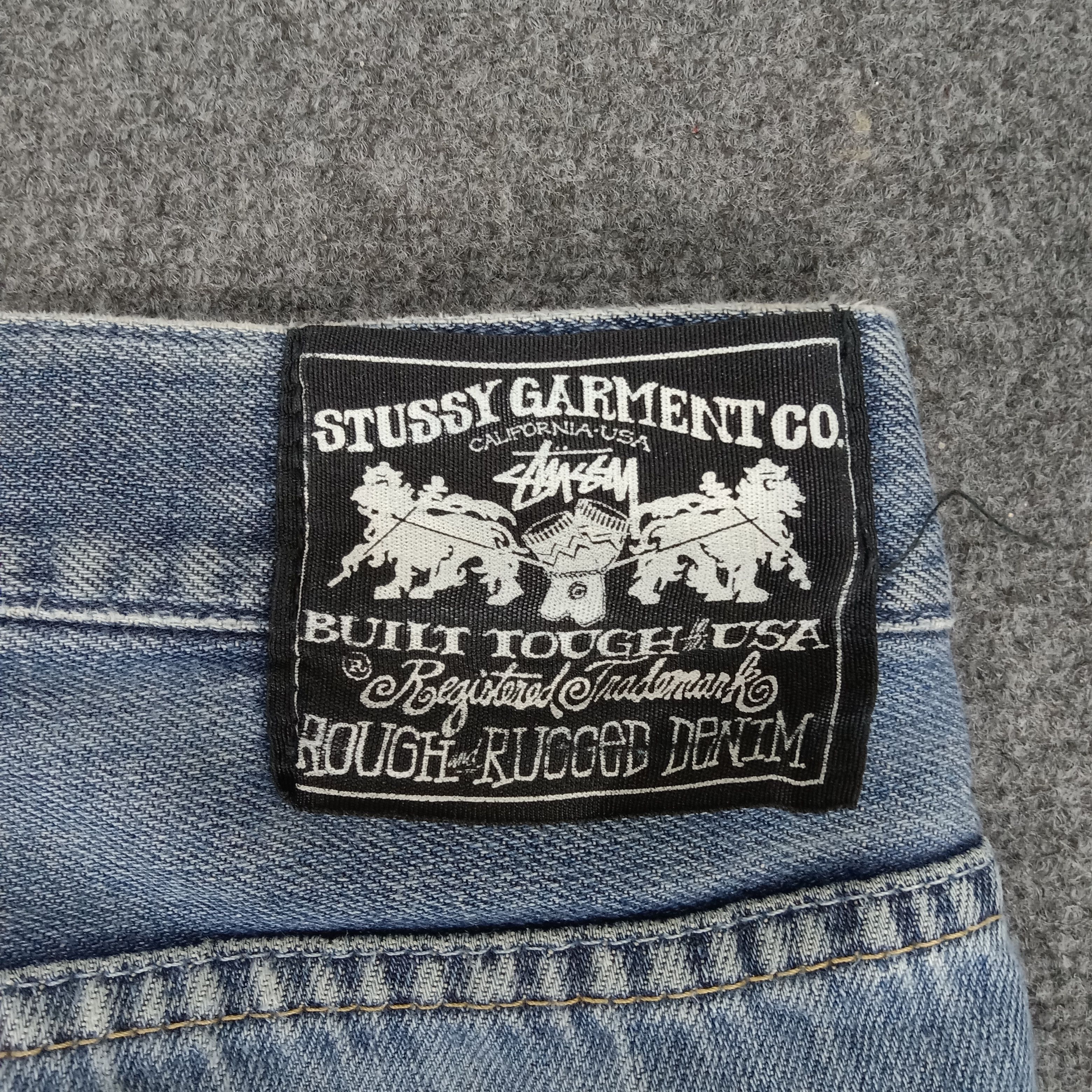 Stussy × Vintage Stussy American Style Custom Logo Denim Jeans Size US 35 - 3 Thumbnail