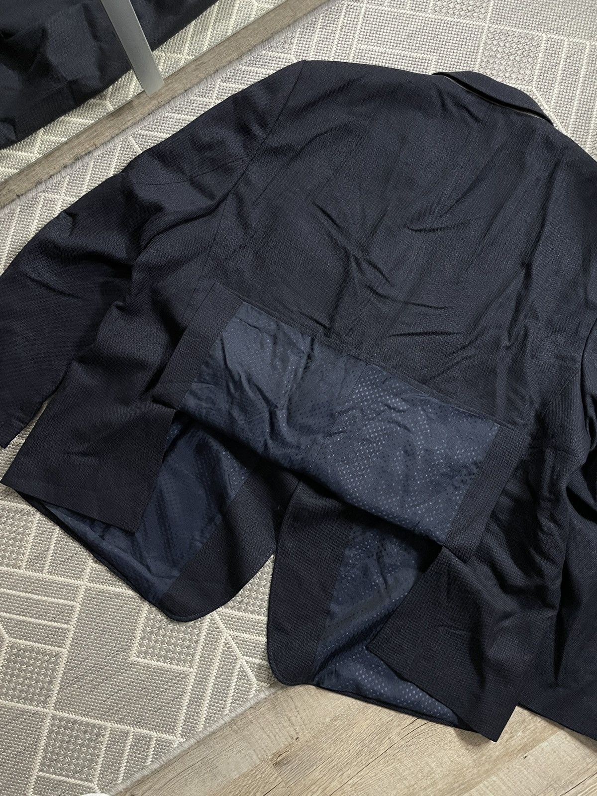 Designer × Loro Piana Blazer Jacket Dark Blue Loro Piana Size 2XL Size 52S - 12 Thumbnail