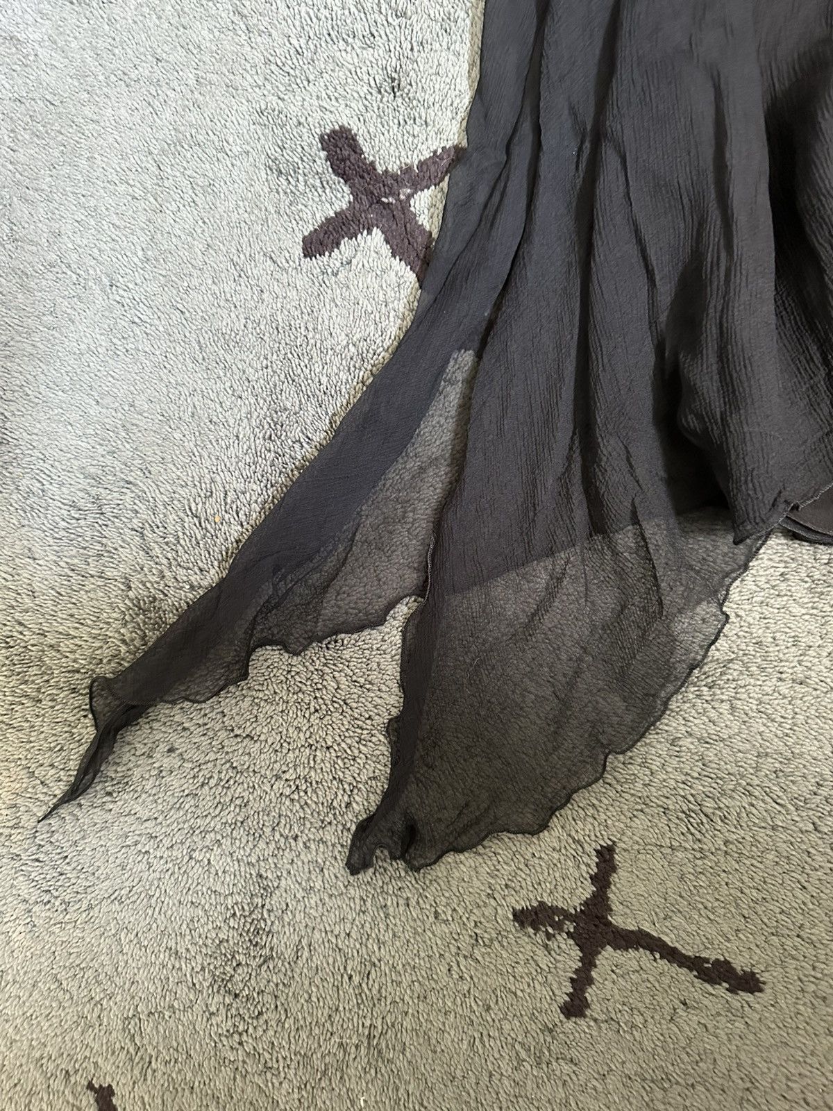 Dior Archive Christian Dior Spring 1993 Sheer Wide Leg Pants Size 34" / US 12 / IT 48 - 3 Thumbnail