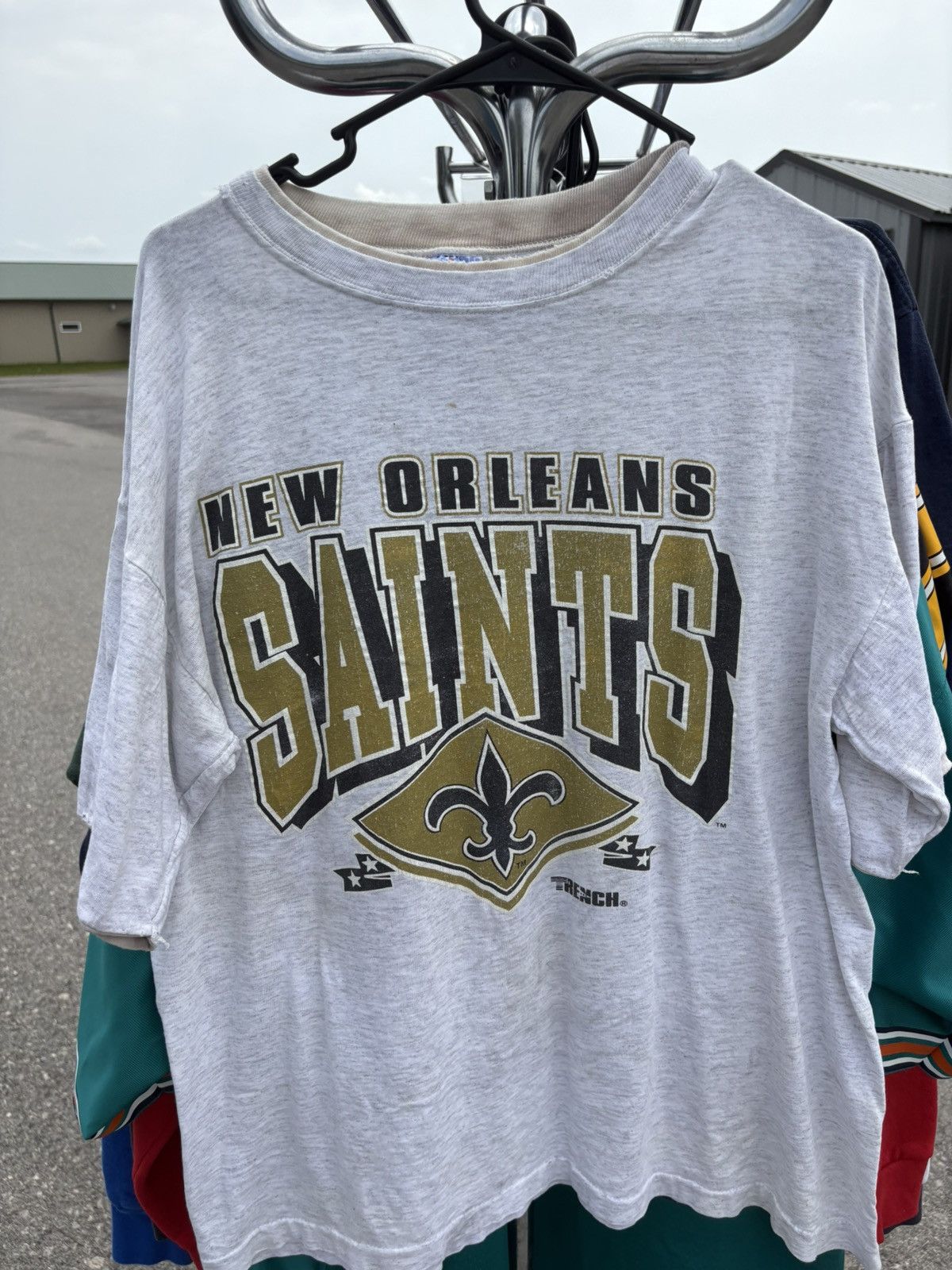 Trench USA × Vintage 1990's New Orleans Saints Trench T-Shirt Size US L / EU 52-54 / 3 - 2 Thumbnail