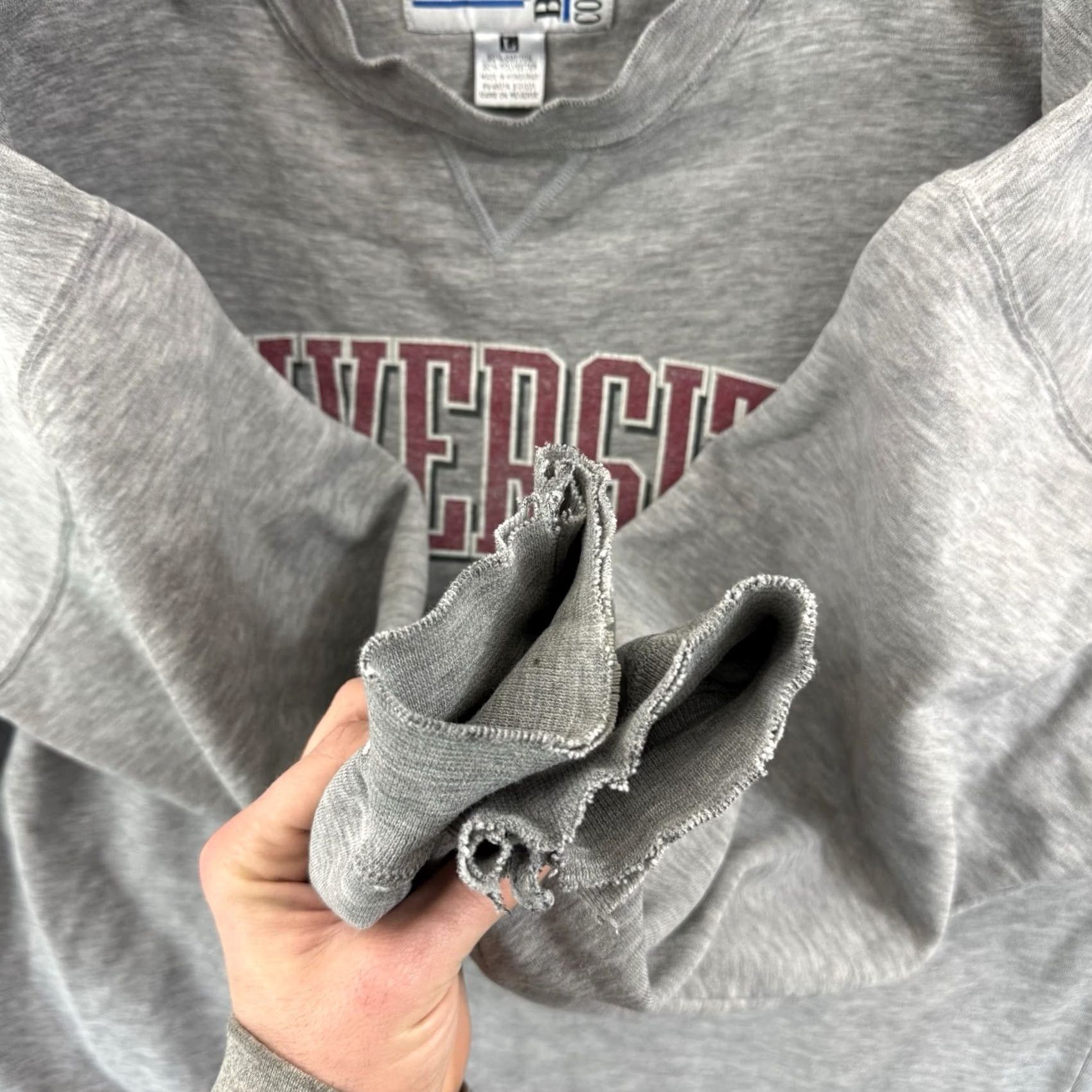 Vintage VINTAGE Gear For Sports Sweatshirt Mens Large Gray USA 90s University of Maryland Basketball Crew Neck Pullover Logo Graphic Print All Seasons Size US L / EU 52-54 / 3 - 7 Thumbnail
