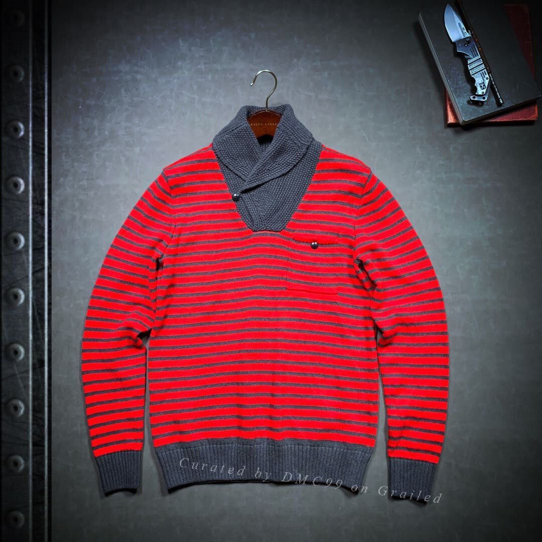 RRL Ralph Lauren RRL Retro Horizontal Stripe Slim Sweater Size US M / EU 48-50 / 2 - 1 Thumbnail