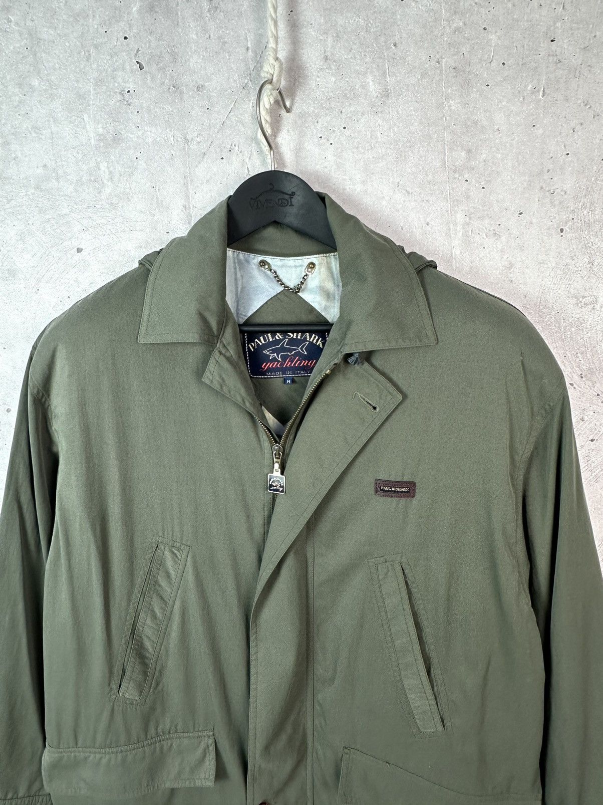 Paul & Shark Paul & Shark Made in Italy Khaki Multipocket Hooded Jacket Size US L / EU 52-54 / 3 - 6 Thumbnail