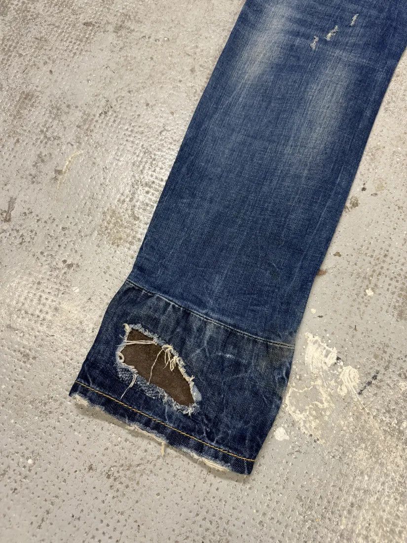 Designer × Dsquared2 × Vintage AW2017 DSquared2 Blue Distressed Slim Denim Jeans Size US 32 / EU 48 - 8 Thumbnail