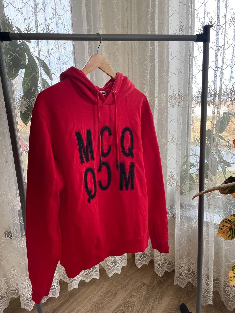 Mcq discount velvet hoodie