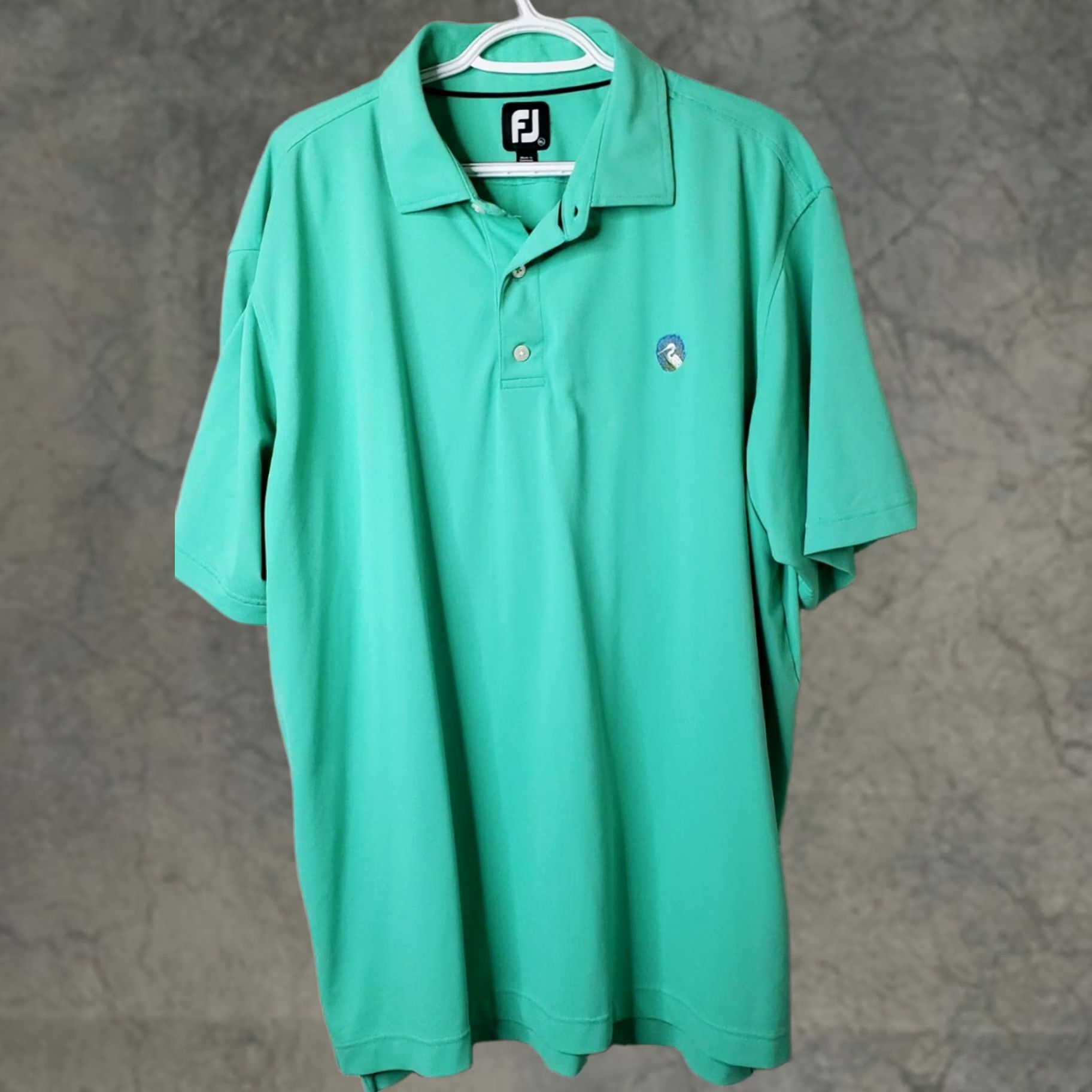 Footjoy FJ Footjoy Golf Polo Shirt Men XL Short Sleeve Teal Green Shirt Size US XL / EU 56 / 4 - 1 Thumbnail