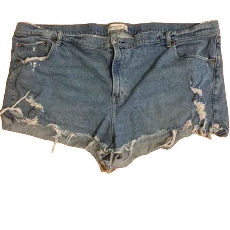 Abercrombie & Fitch Abercrombie & Fitch The Mom High Rise Plus Size Shorts 24 Size 37" - 2 Thumbnail