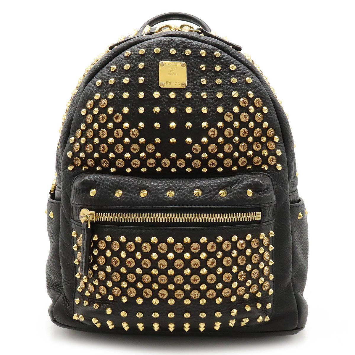 MCM MCM MCM Leather Studded Rhinestone Backpack Leather Backpack in Great Condition Size ONE SIZE - 1 Thumbnail