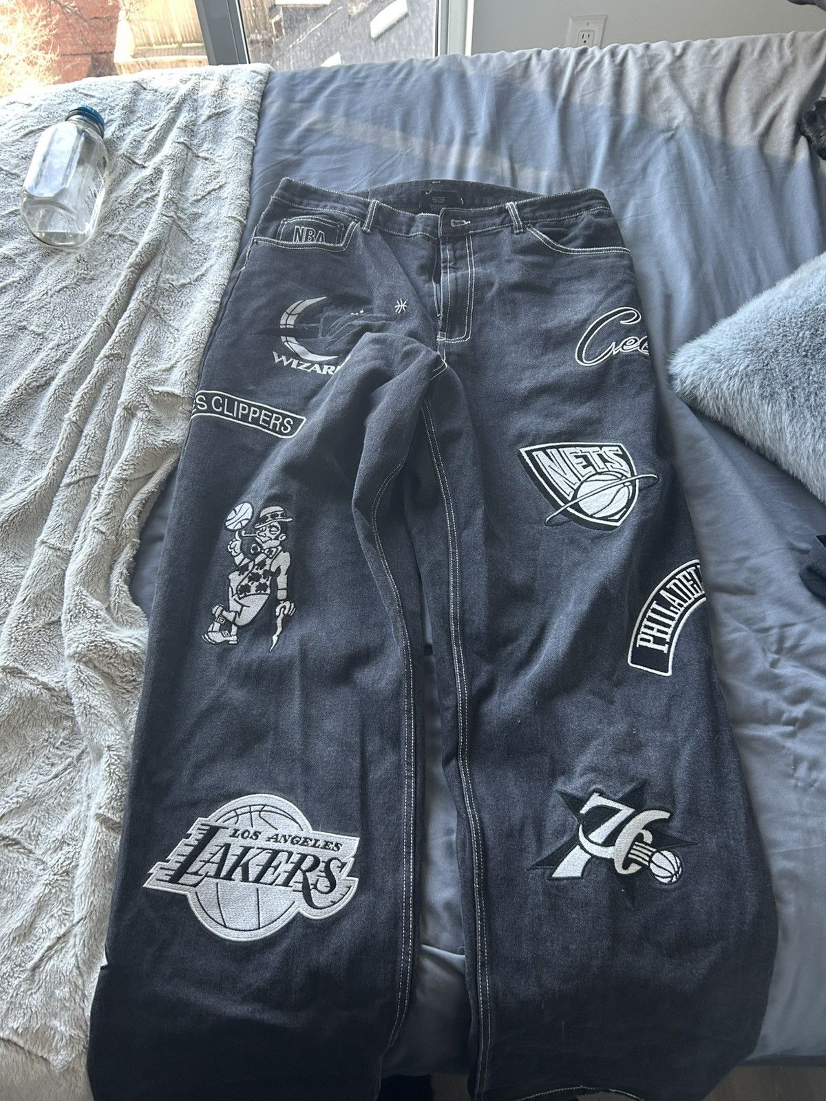 NBA NBA Embroidered baggy denim Size US 36 / EU 52 - 3 Thumbnail